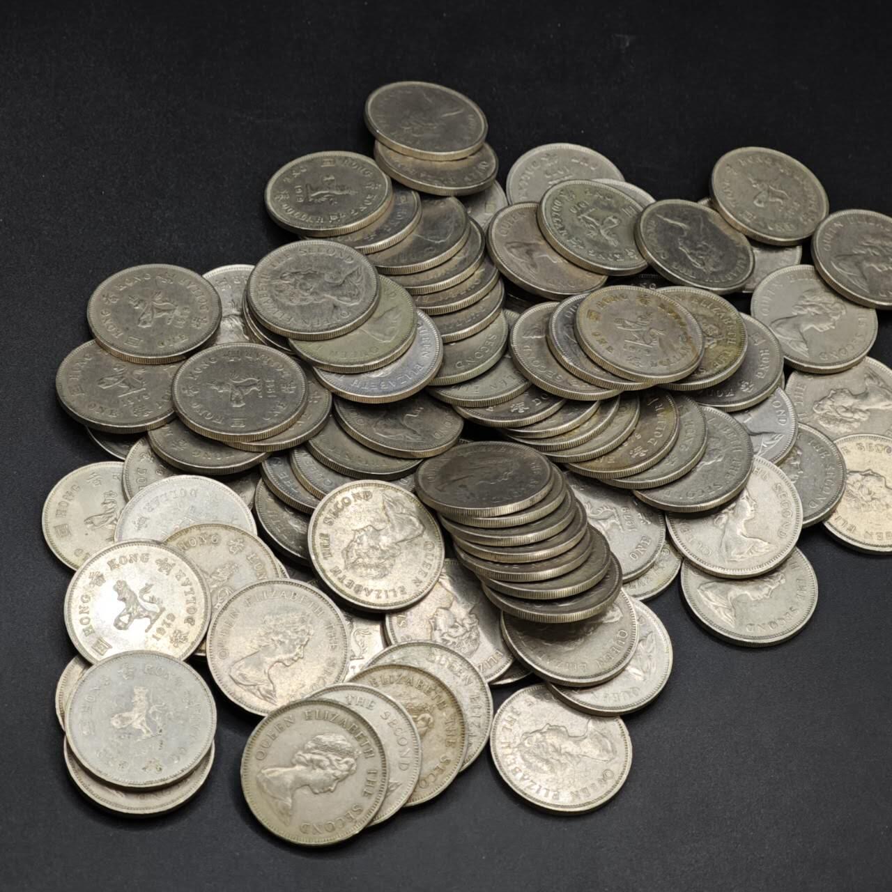 【淘币小摊】实时拍第八百四十一拍   散币批量币场   满百包邮可预留二周 每周一统一发货   香港壹圆100枚