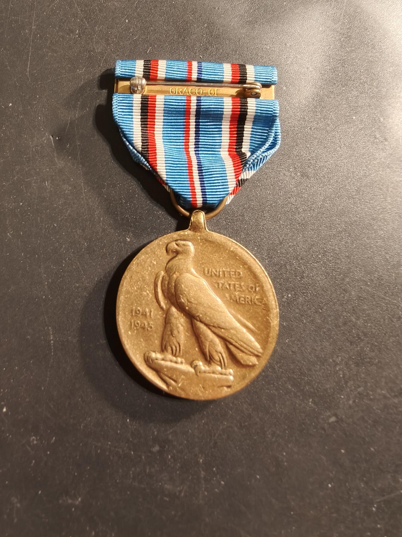 老王徽章第174期 美国二战美洲战区服役奖章