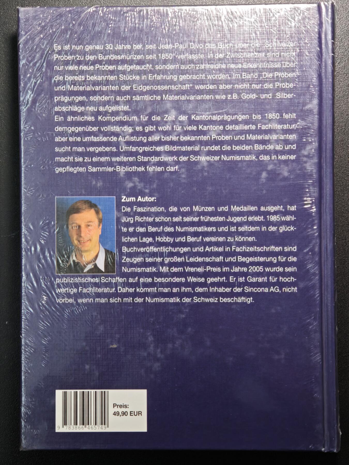 【德藏】世界币章拍卖第160期 全新塑封 瑞士样币目录 第二册 硬壳精装 全书约：248页
