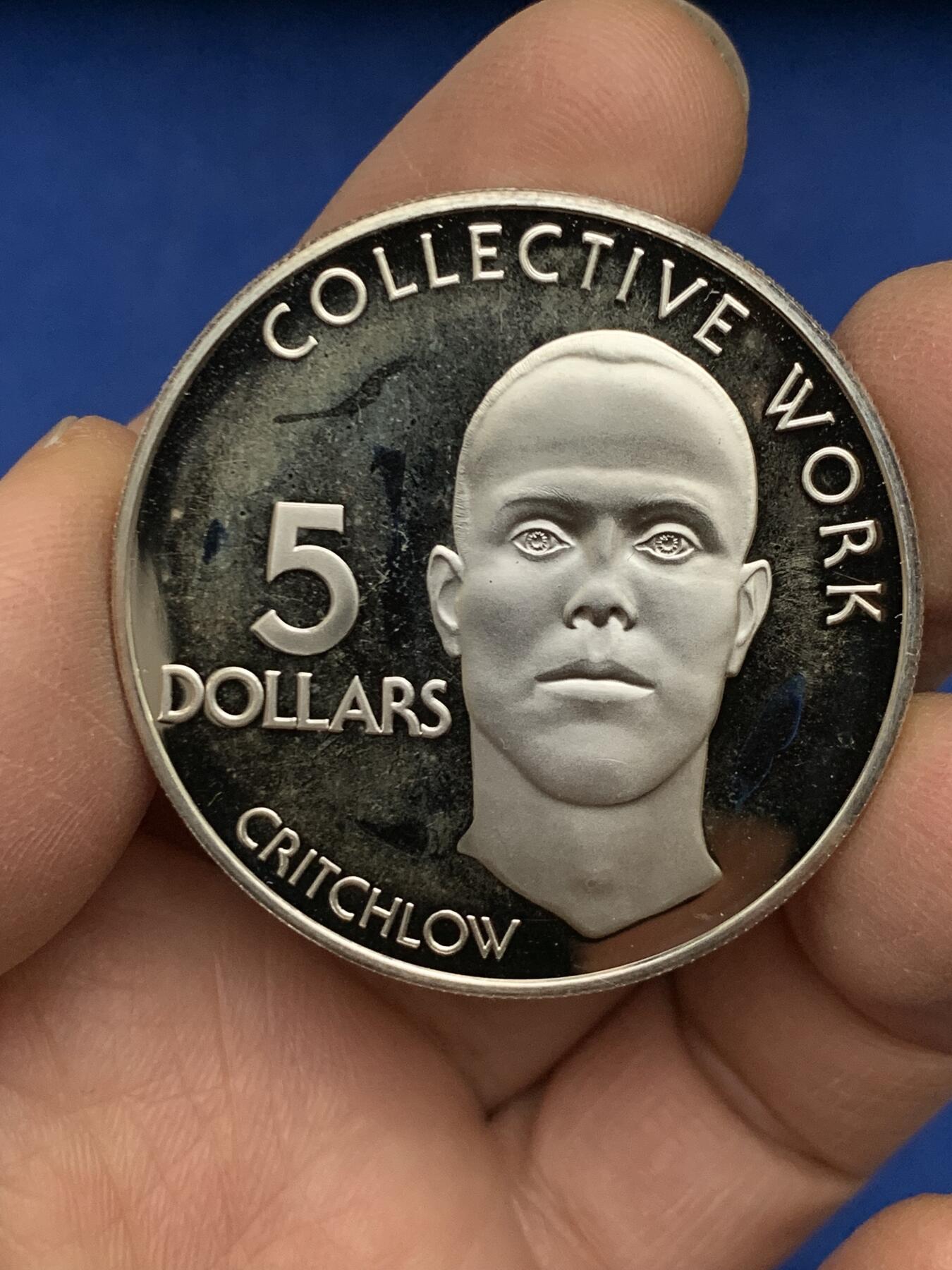 《竞宝斋》第454场 周日，周一 2场连拍 （全场包邮，欢迎送拍） 圭亚那1976年独立十周年5D精制纪念银币 38克 500银