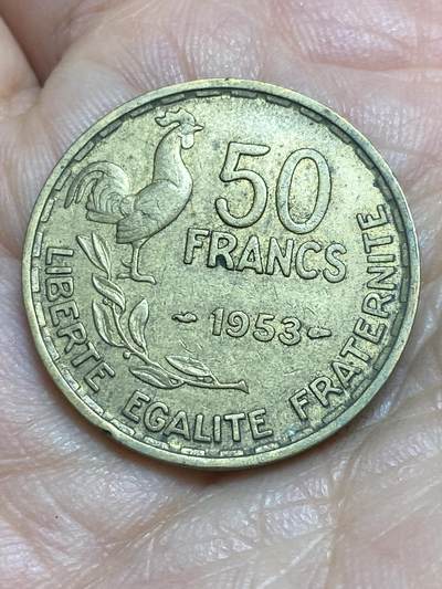 2026年第三场(总第一百七十二场）外国好品散币场(免佣金) - 法兰西第四共和国1953年50法郎