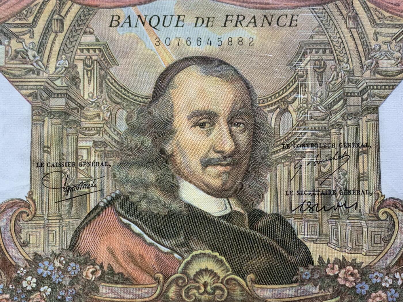 《竞宝斋》第454场 周日，周一 2场连拍 （全场包邮，欢迎送拍） PMG 66EPQ 法国 1976-79年100法郎 高乃伊