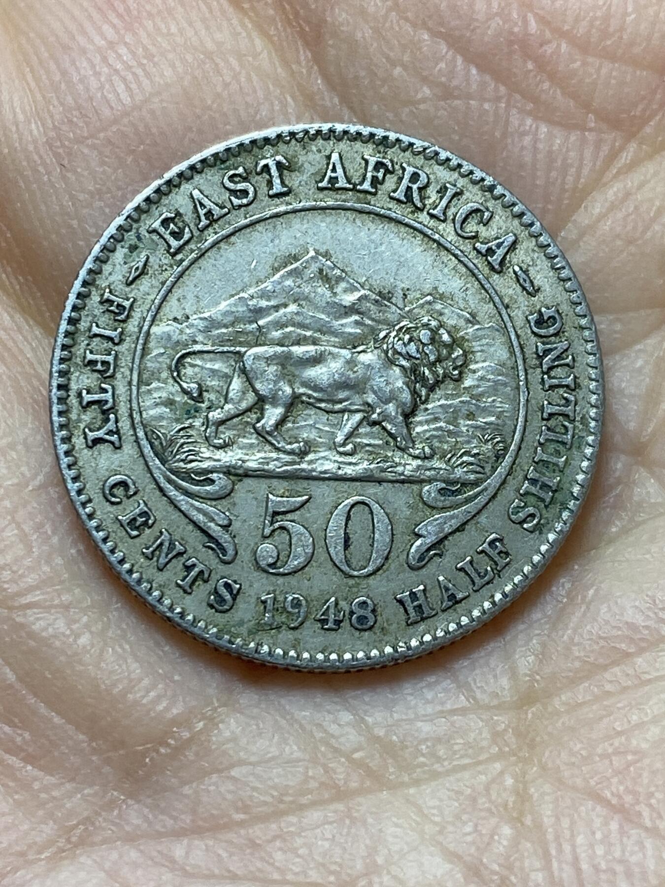 2026年第三场(总第一百七十二场）外国好品散币场(免佣金) 英属东非1948年50分(等值半先令，乔治六世第二版首发年)