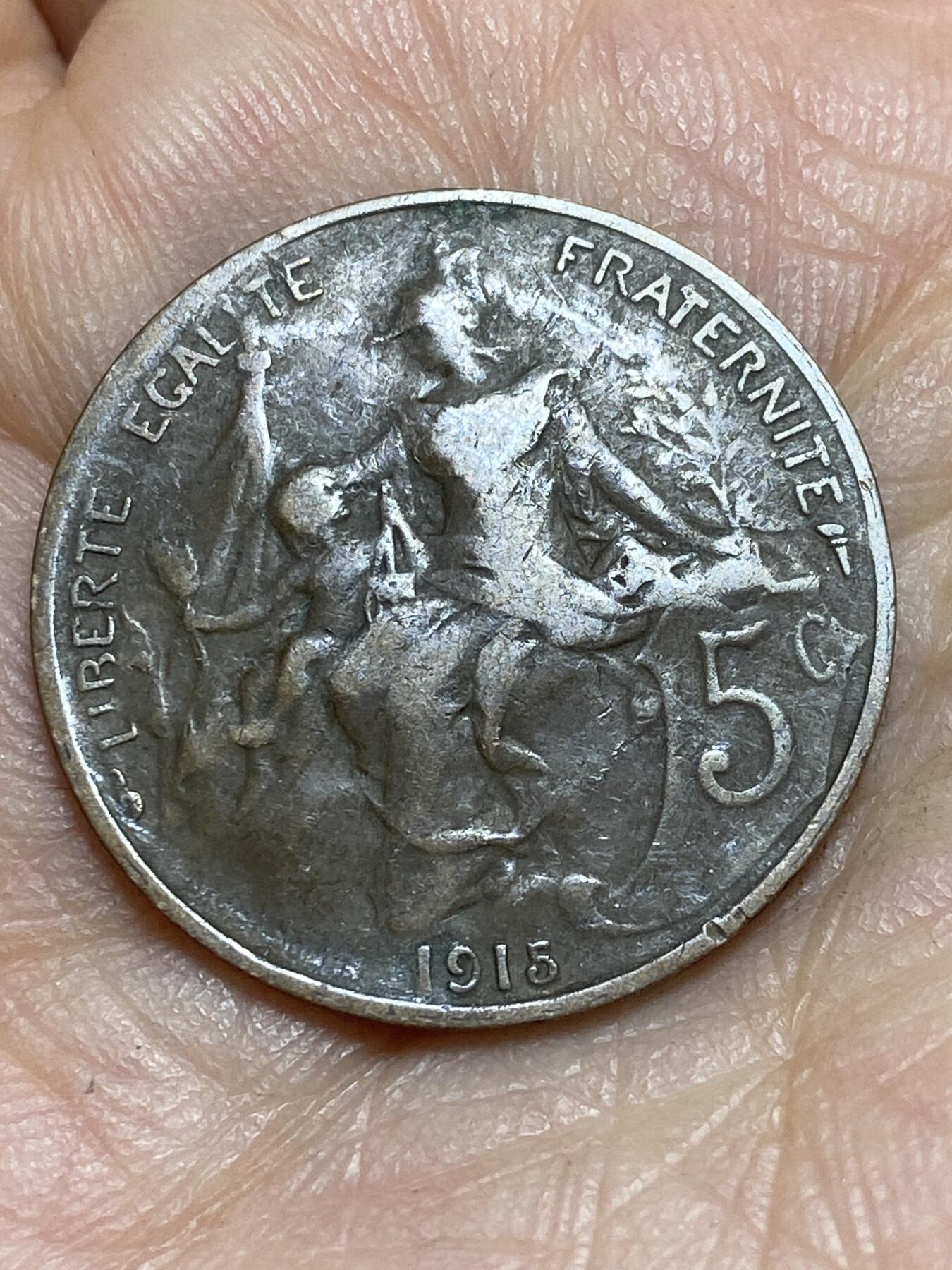 2026年第三场(总第一百七十二场）外国好品散币场(免佣金) 法兰西第三共和国1915年5生丁