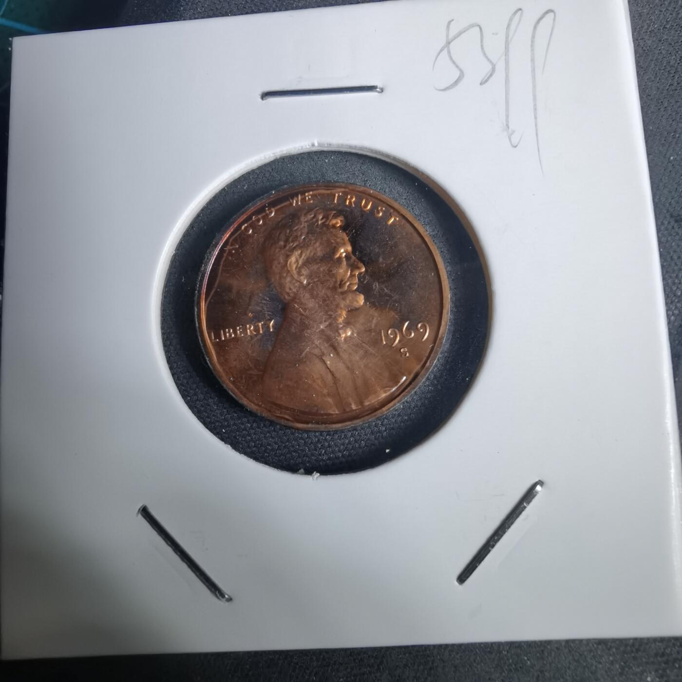 沼泽如烟--第953场 美国1969年一分精制币