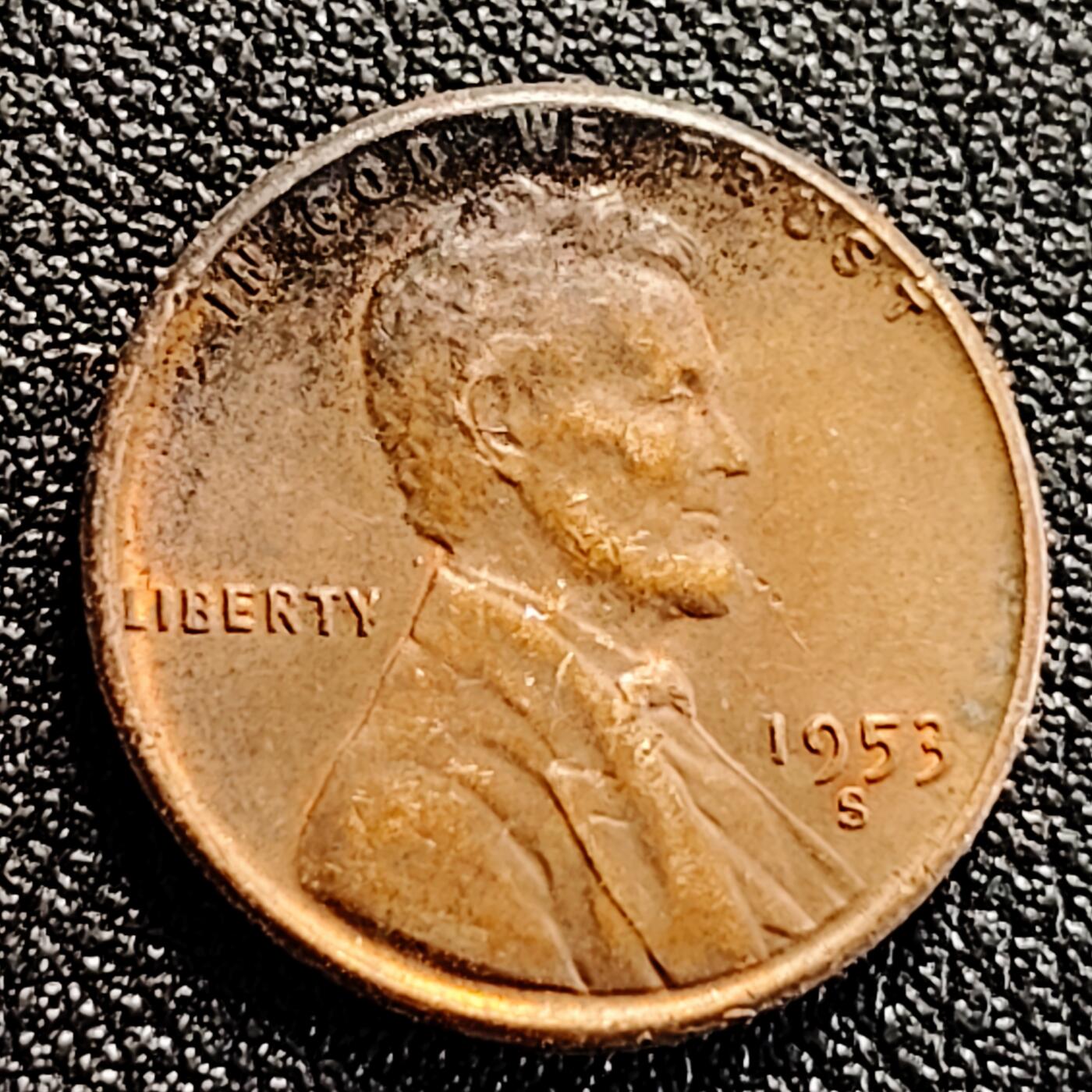 泉币菌-第162场- 新年第五场 精品福利场 1953年 S版 美国战后1美分 麦穗版 19mm 