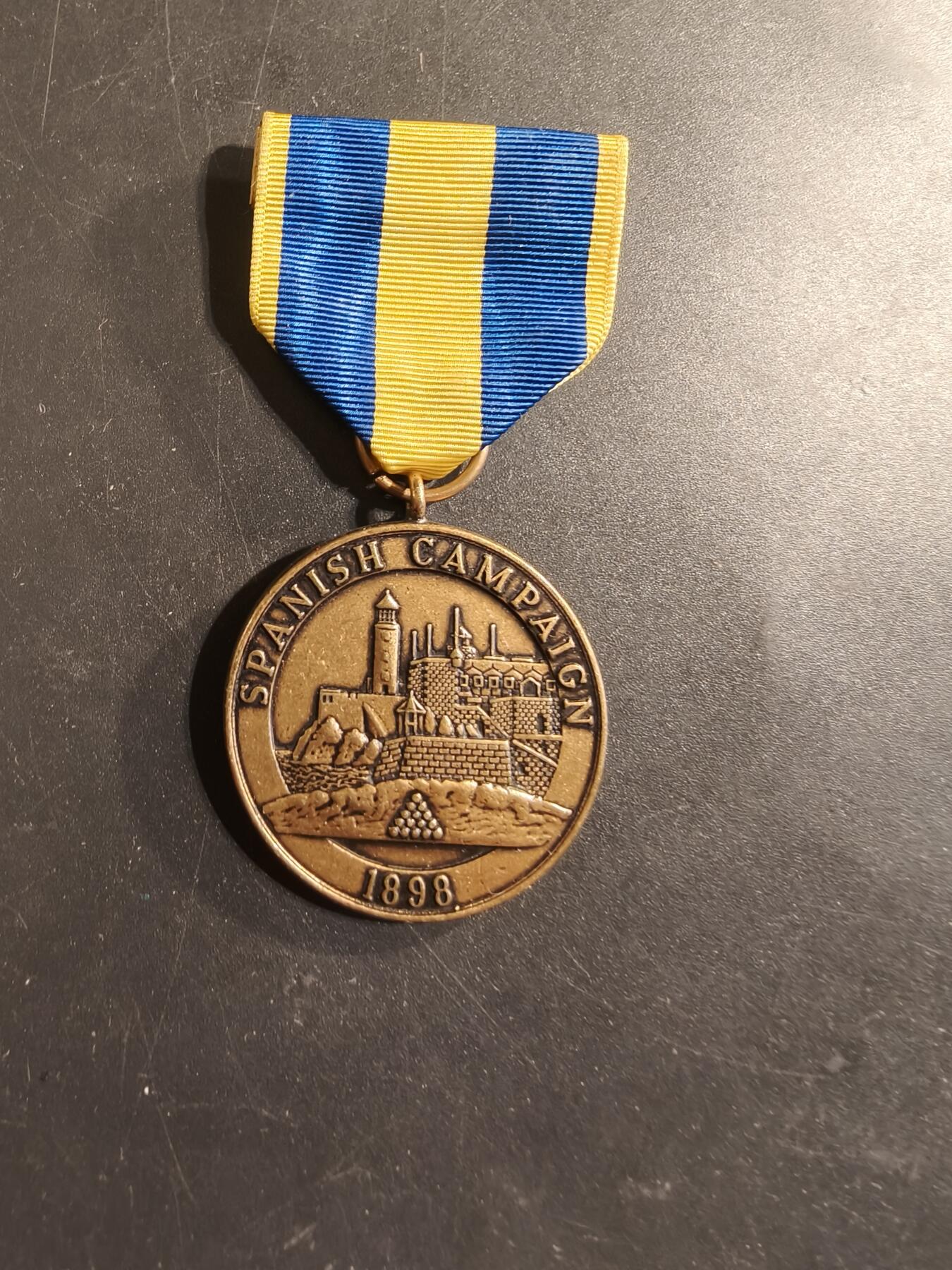 老王徽章第174期 美国海军陆战队1898美西战争服役奖章