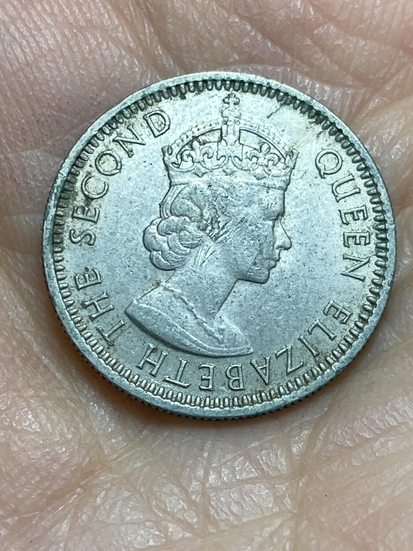 2026年第三场(总第一百七十二场）外国好品散币场(免佣金) 马来亚和英属婆罗洲1961年10分(伊丽莎白二世，H标喜敦厂造)