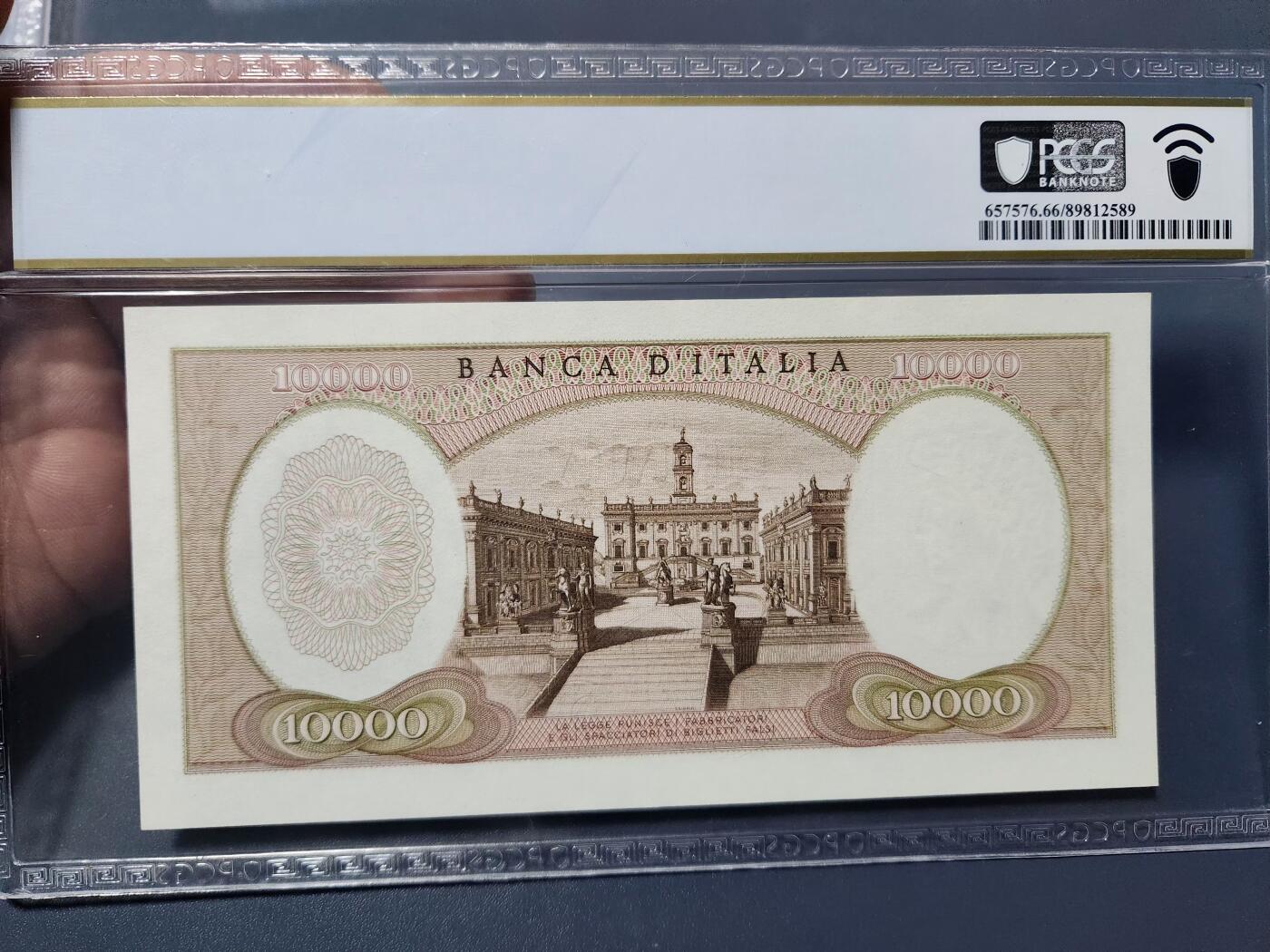 1月3号晚上8点 外国纸币自动截拍第79场 意大利100000PCGS66PPQ