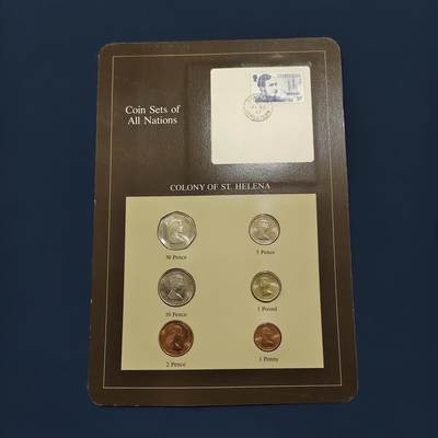 【全场包邮】纯粹捡漏拍492场【封装套币专场】-注意佣金 - 【富兰克林·世界各国硬币系列邮币卡】圣赫勒拿（英国属地）