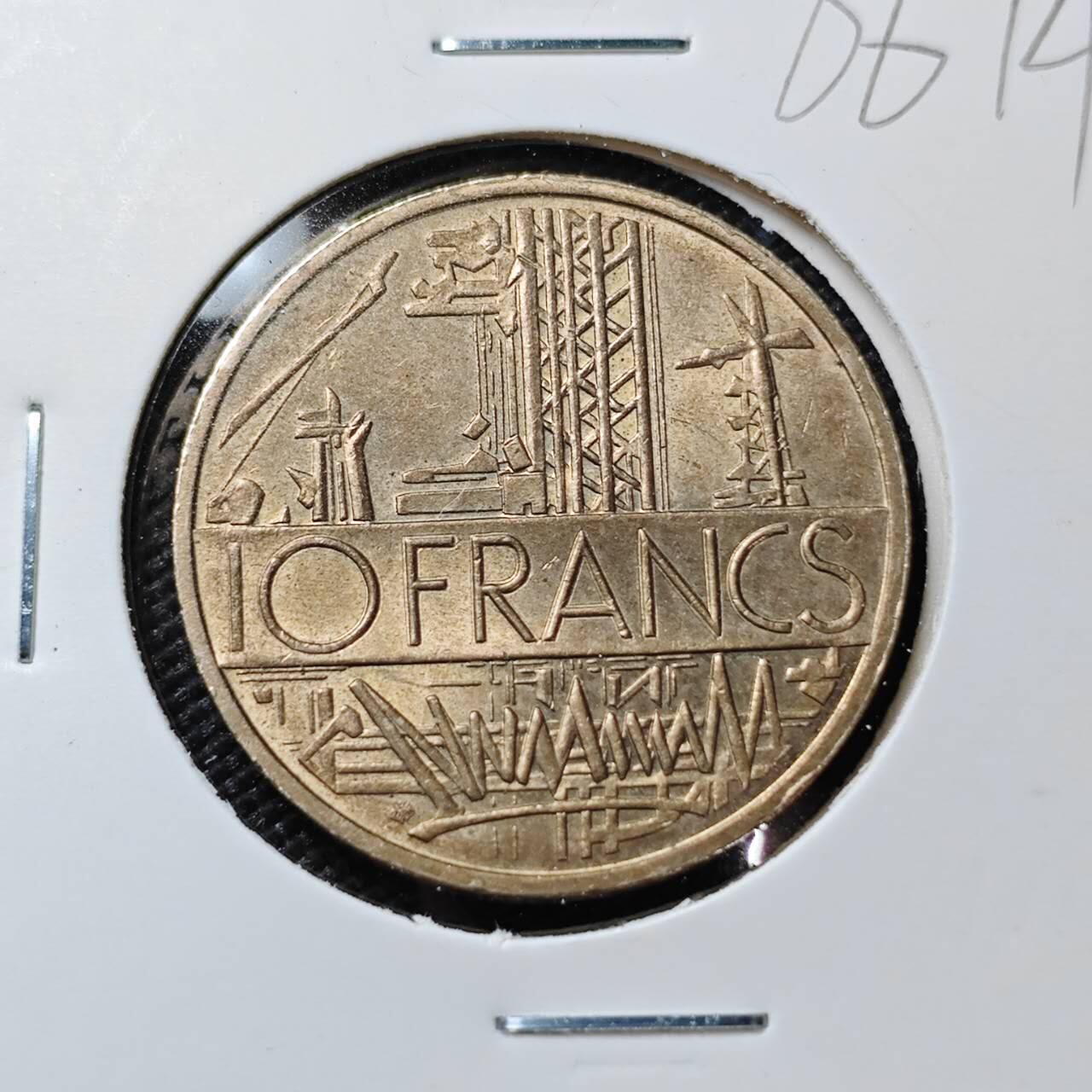 KK钱币收藏小铺  第386期  2月预留时间 周末发货  法国10法郎