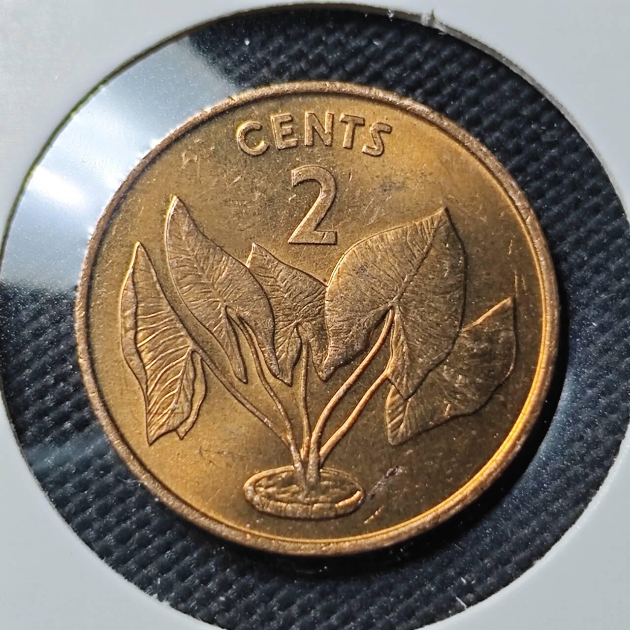 KK钱币收藏小铺  第386期  2月预留时间 周末发货  1992基里巴斯2分铜币 好品