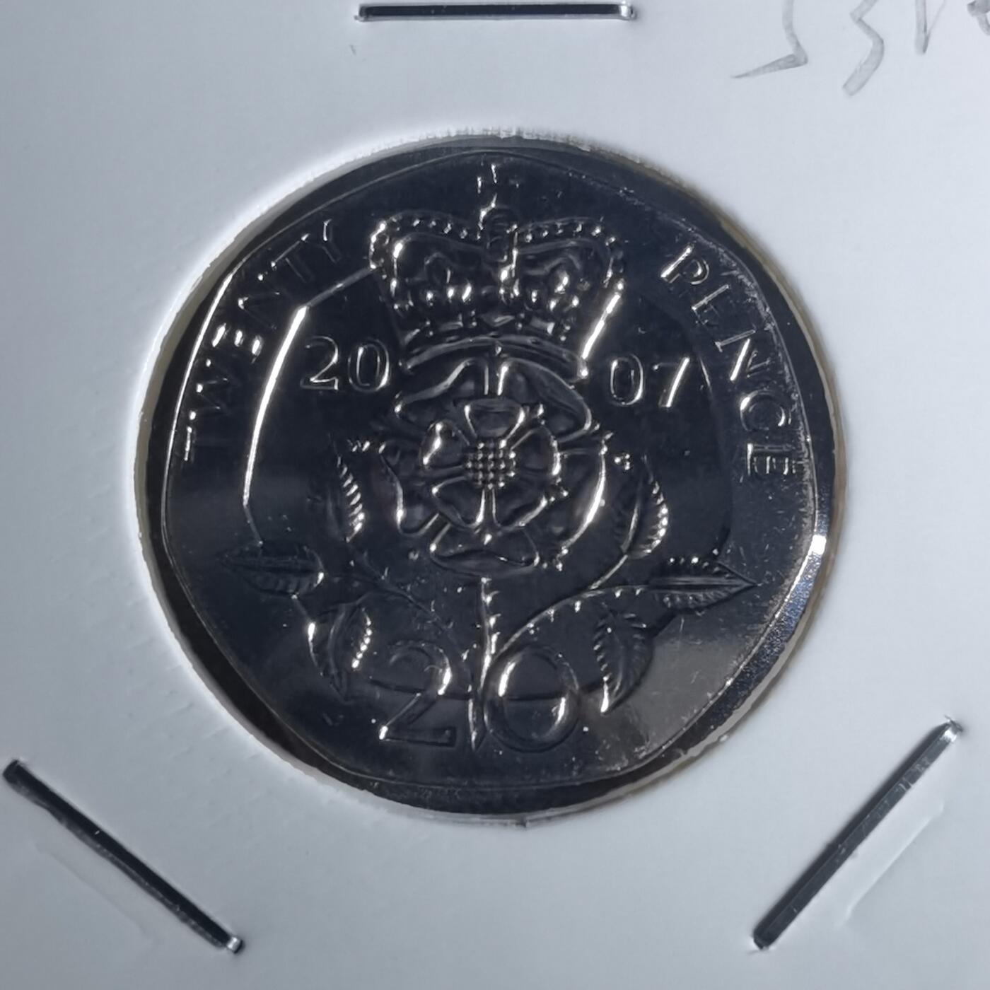 沼泽如烟--第953场 英国2007年20便士