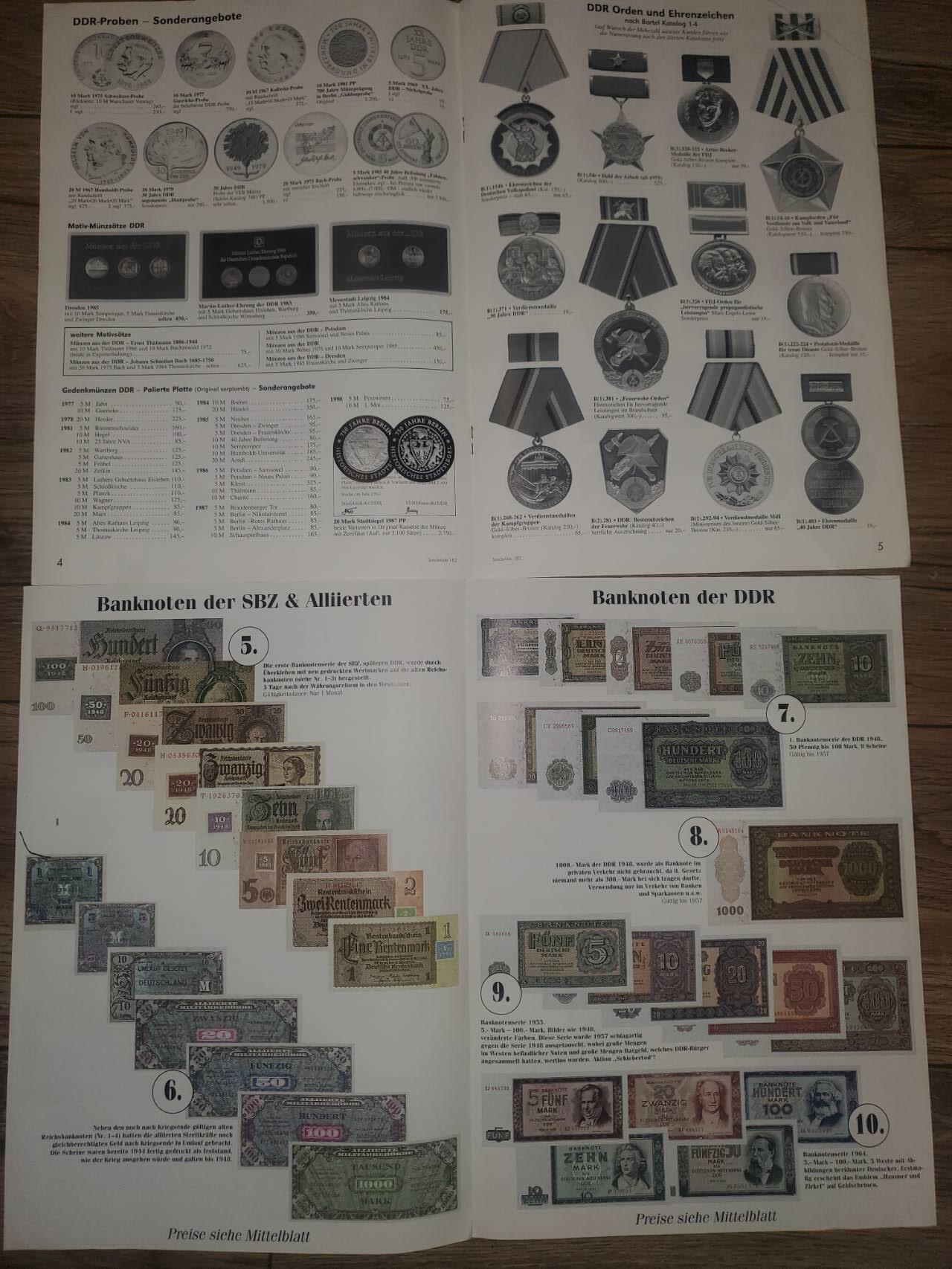 韵星假日拍卖第三十五期 -- Rimey Holidays Auction 34 东德勋章钱币介绍册两册 很简短但涵盖了所有银币和钱币和热门的东德勋奖章以及部分西德和苏联章 入门和快速比对必备