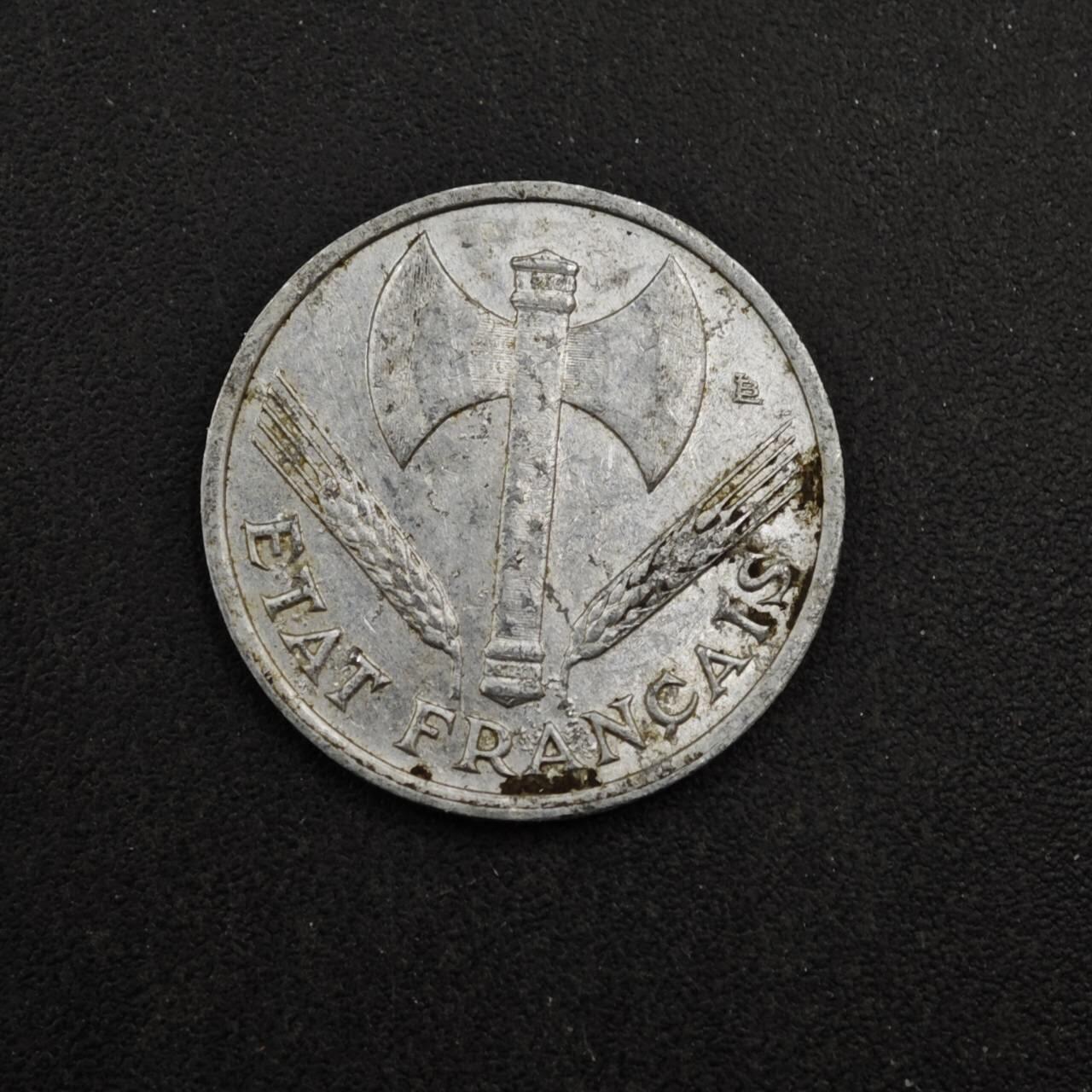 【淘币小摊】实时拍第八百四十一拍   散币批量币场   满百包邮可预留二周 每周一统一发货   法国1943年50分铝币