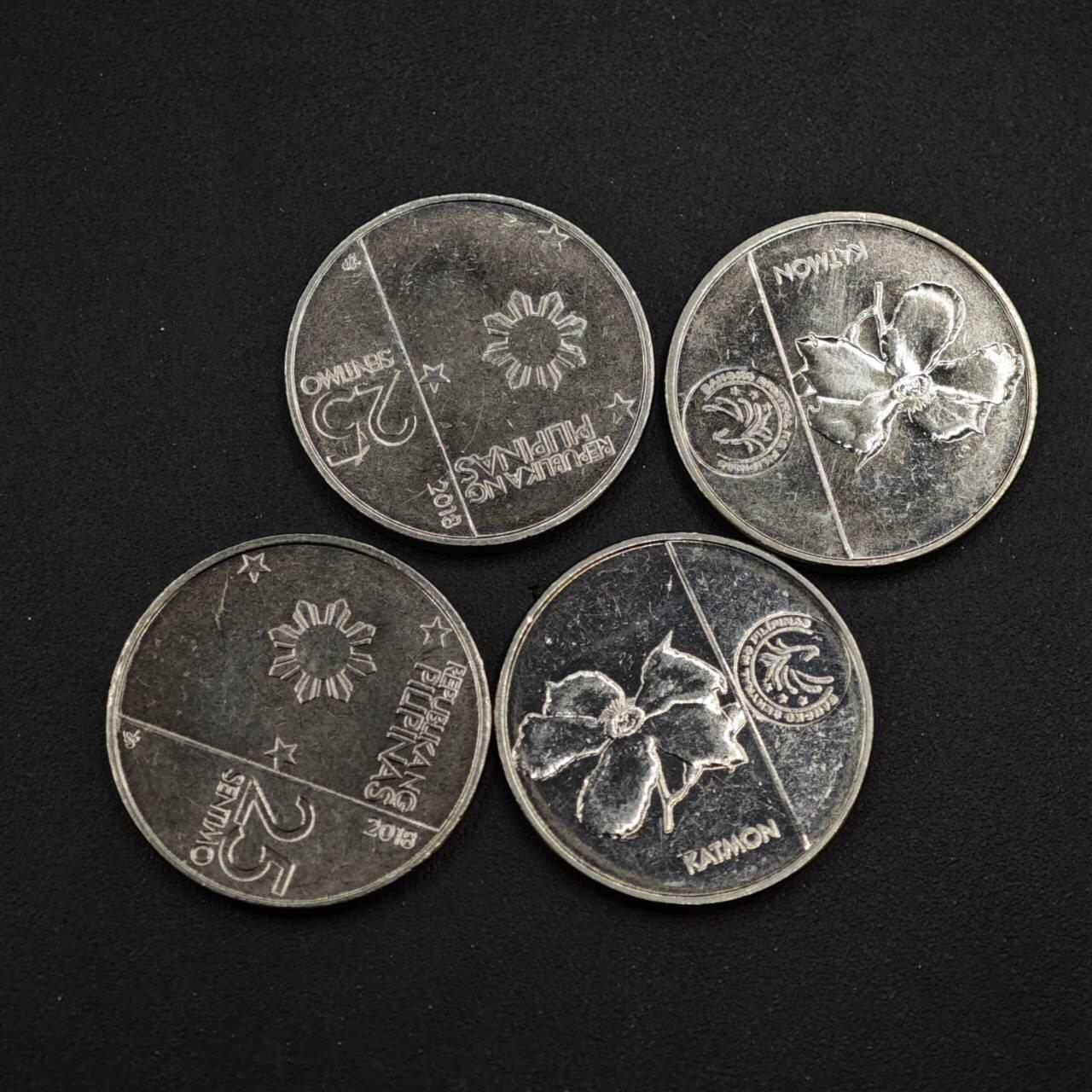 【淘币小摊】实时拍第八百四十一拍   散币批量币场   满百包邮可预留二周 每周一统一发货   菲律宾25分4枚