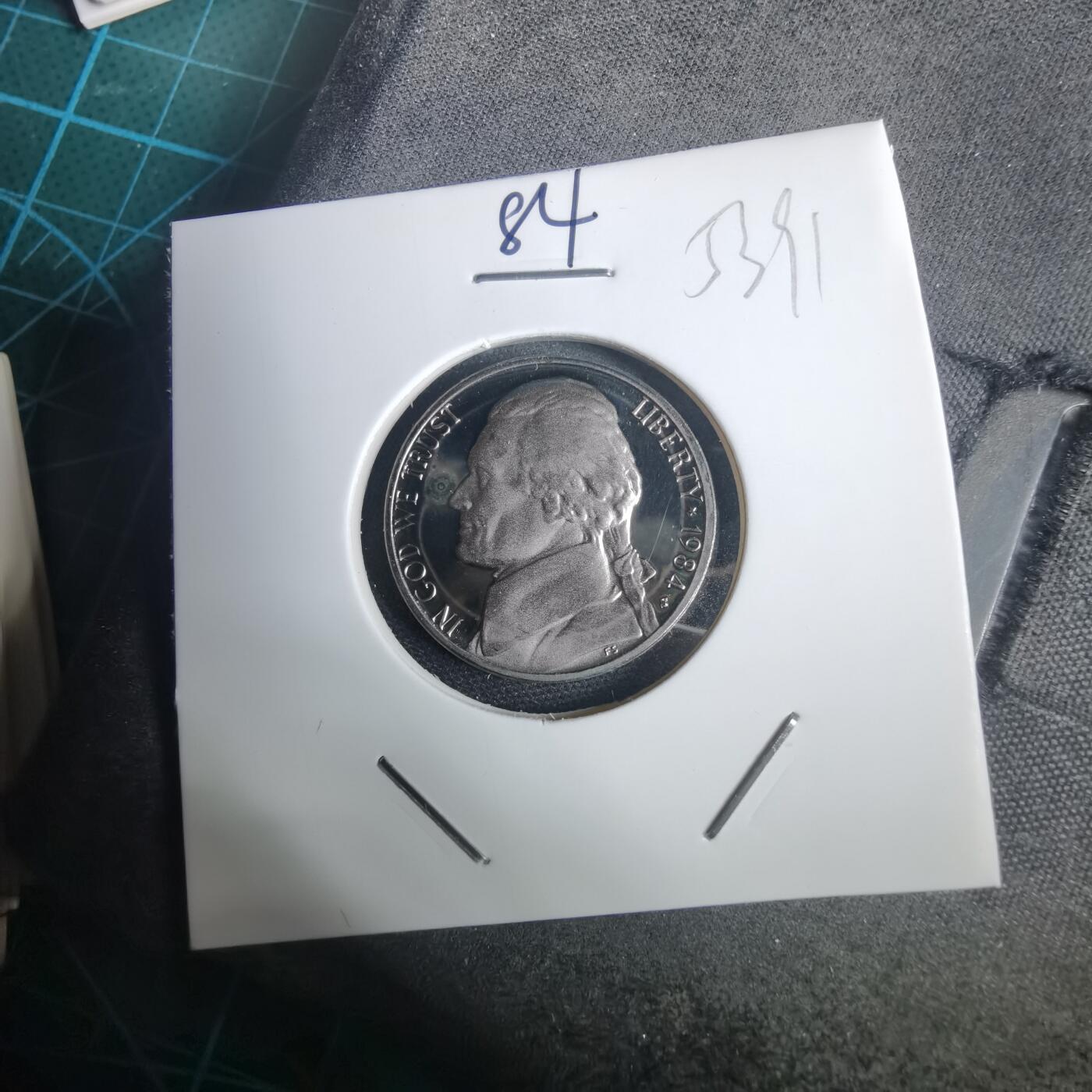 沼泽如烟--第953场 美国1984年五分精制币