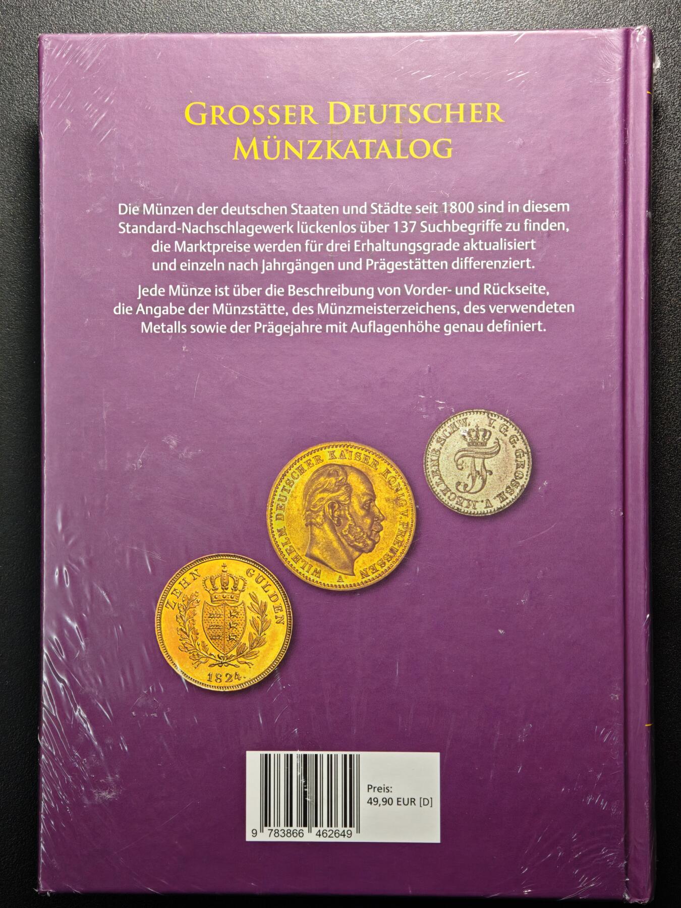 【德藏】世界币章拍卖第160期 全新塑封 2026最新版 德国德国巴滕贝格大目录 1800年-至今 硬壳精装 铜板纸印刷 全书约736页