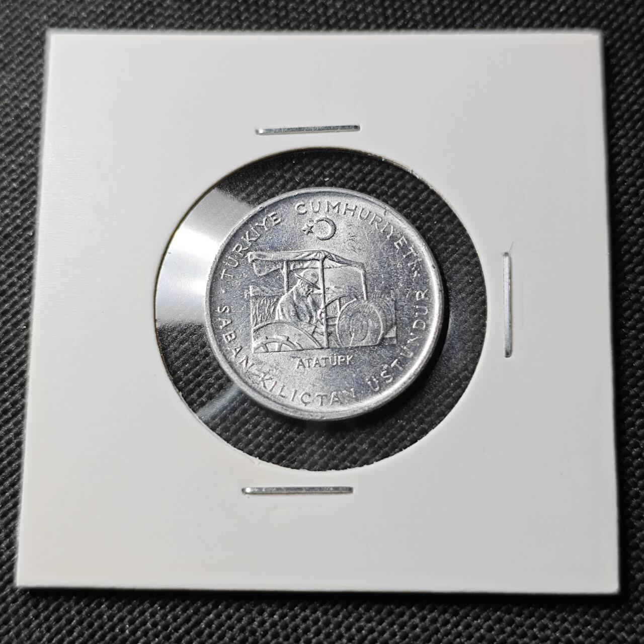 KK钱币收藏小铺  第386期  2月预留时间 周末发货  土耳其10库鲁农粮纪念币