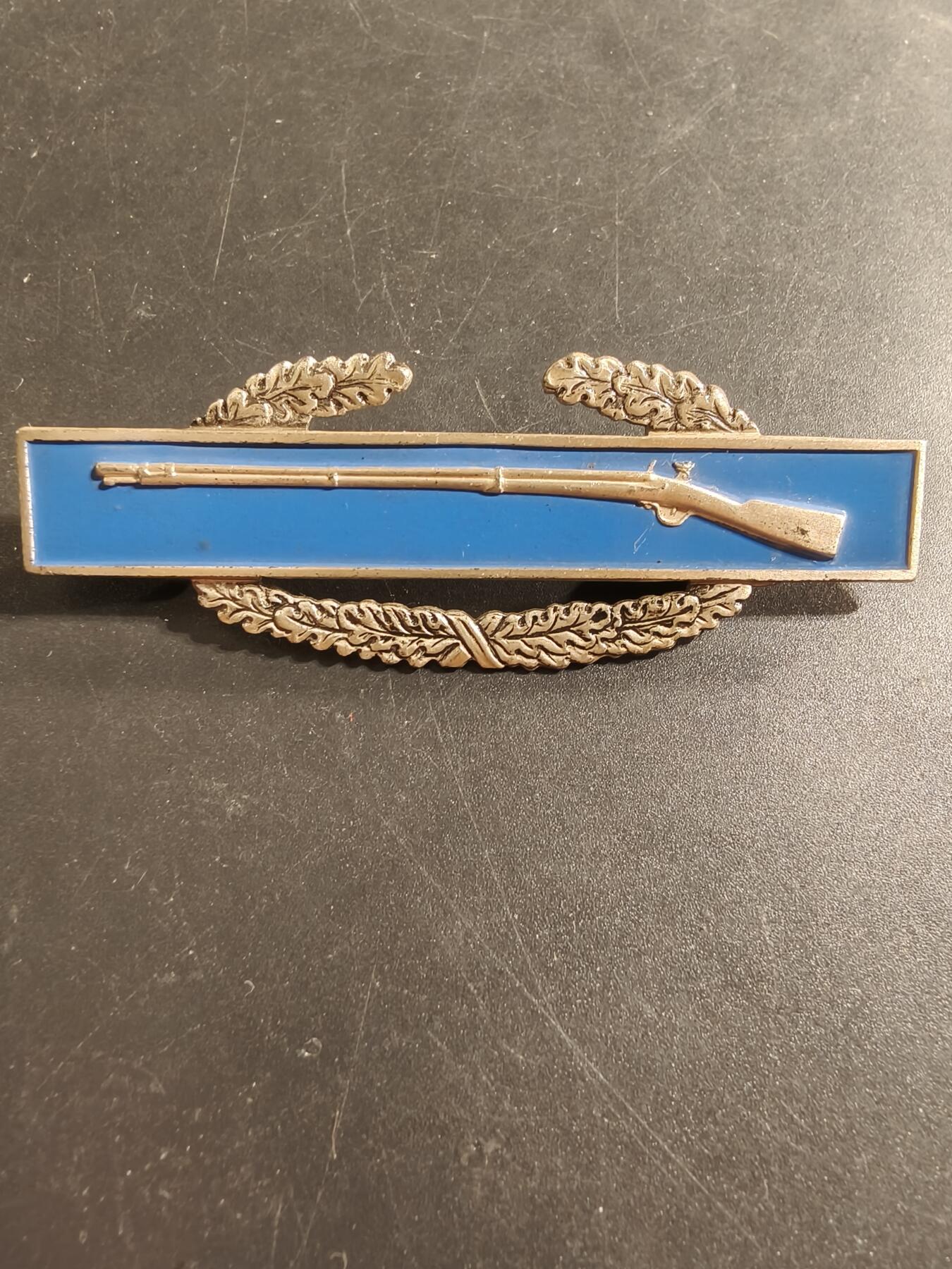 老王徽章第174期 美国战斗步兵技能章    925银质珐琅   18.3g