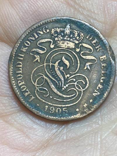 2026年第三场(总第一百七十二场）外国好品散币场(免佣金) - 比利时🇧🇪1905年2分(利奥波德二世时期，荷语版)