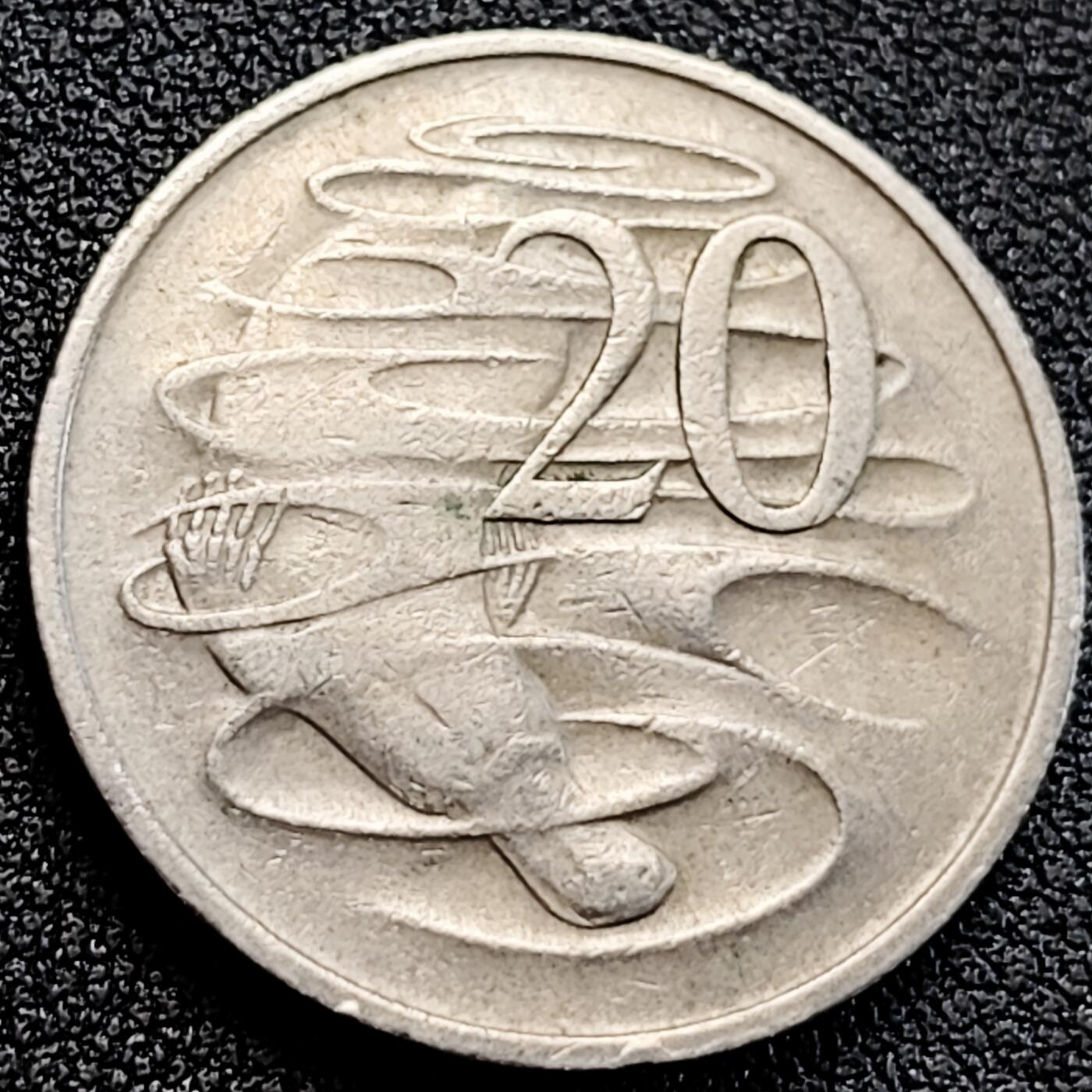 泉币菌-第163场-新年第六场 精品福利场 鸭嘴兽 澳大利亚 20分镍铜硬币 28.7毫米 11.3克 纪念币铜钱