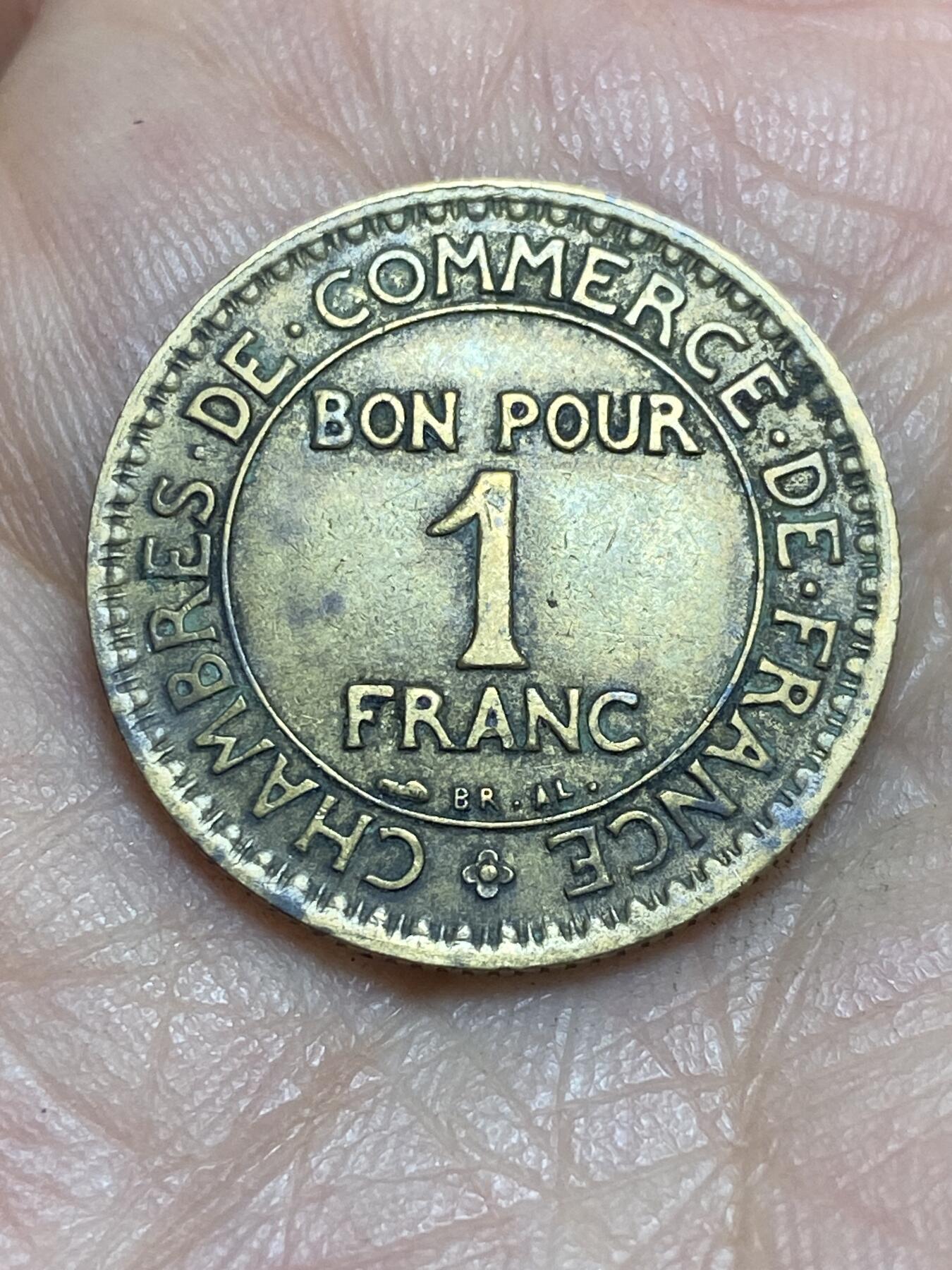 2026年第三场(总第一百七十二场）外国好品散币场(免佣金) 少见年份–法兰西第三共和国1927年1法郎(关门年)