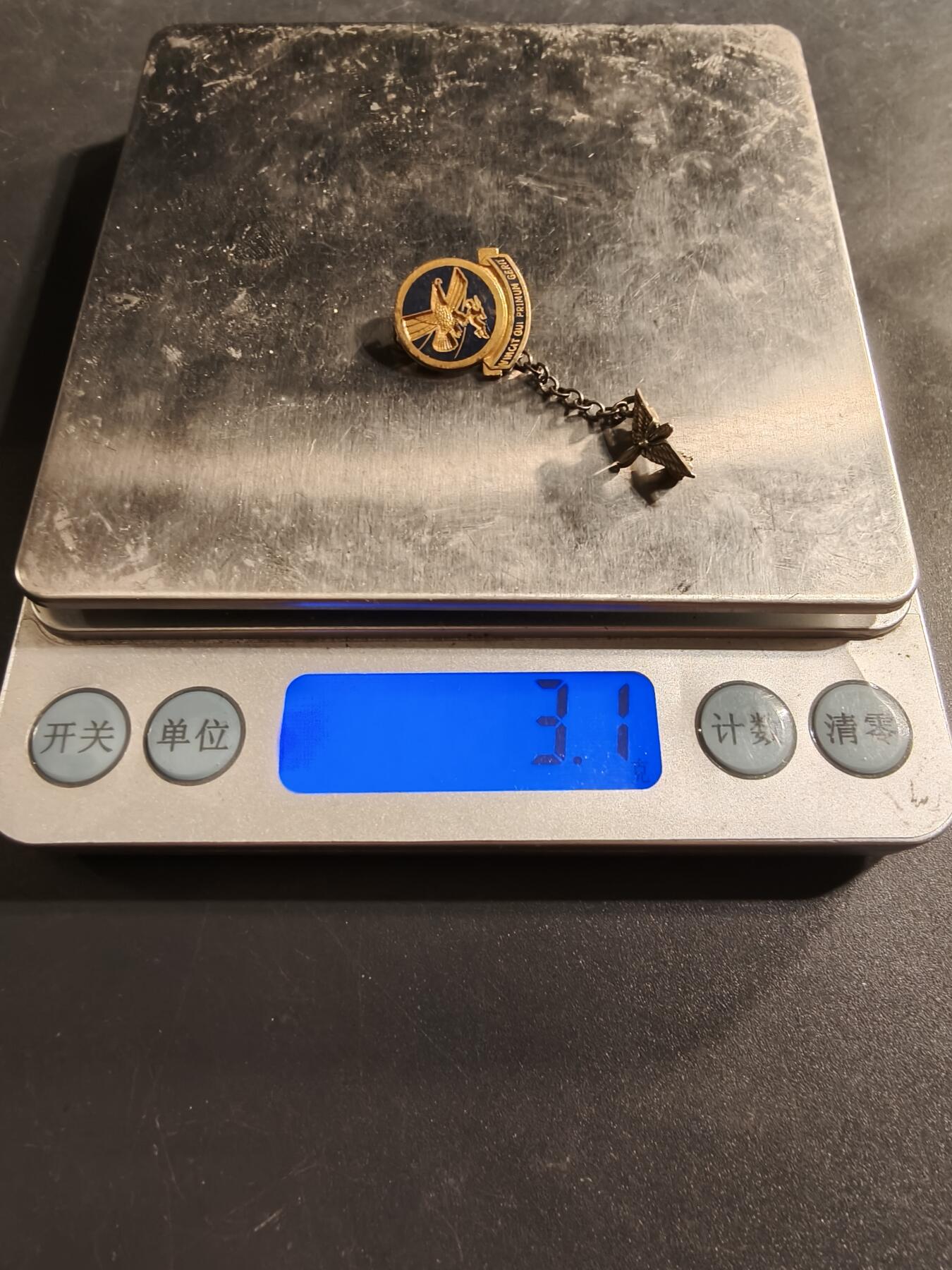 老王徽章第174期 美国陆军航空队第一空中运输司令部链章     二战时期横针版   925银质珐琅    3.1g 