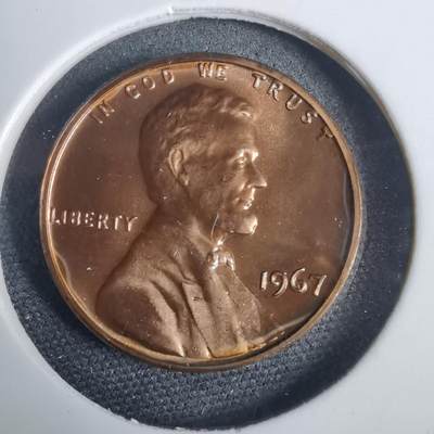 沼泽如烟--第953场 - 美国1967年一分精制币