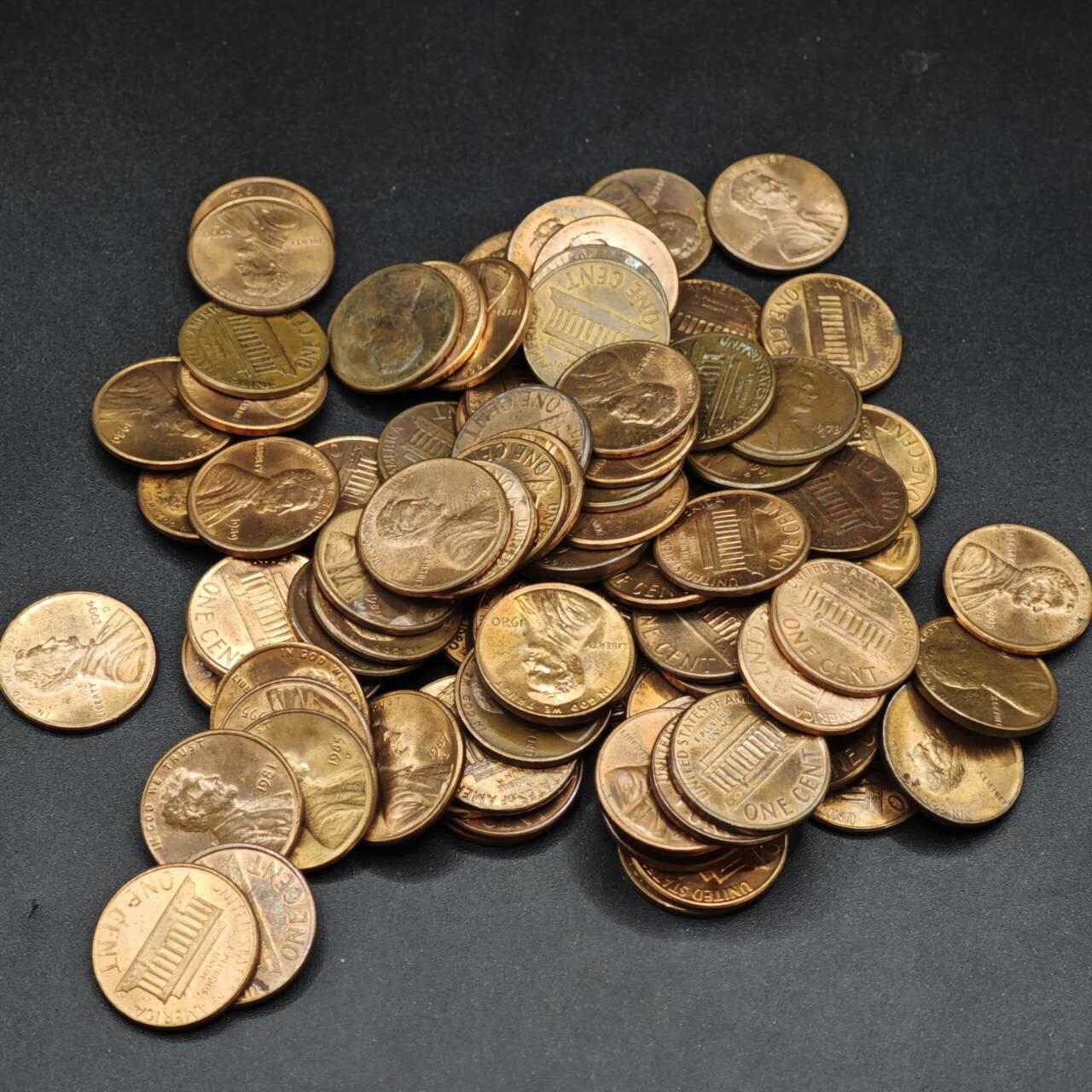 【淘币小摊】实时拍第八百四十一拍   散币批量币场   满百包邮可预留二周 每周一统一发货   美国林肯一分100枚