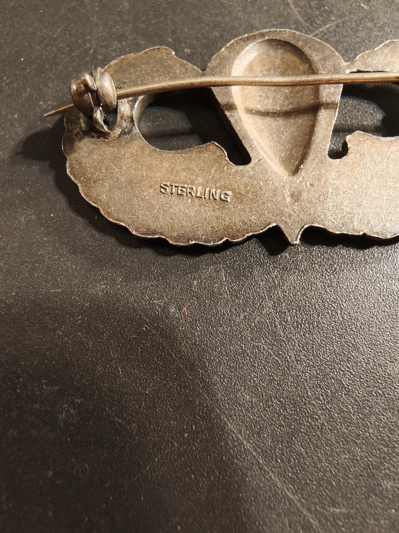 老王徽章第174期 美国空降兵技能章    925银    二战时期横针版  