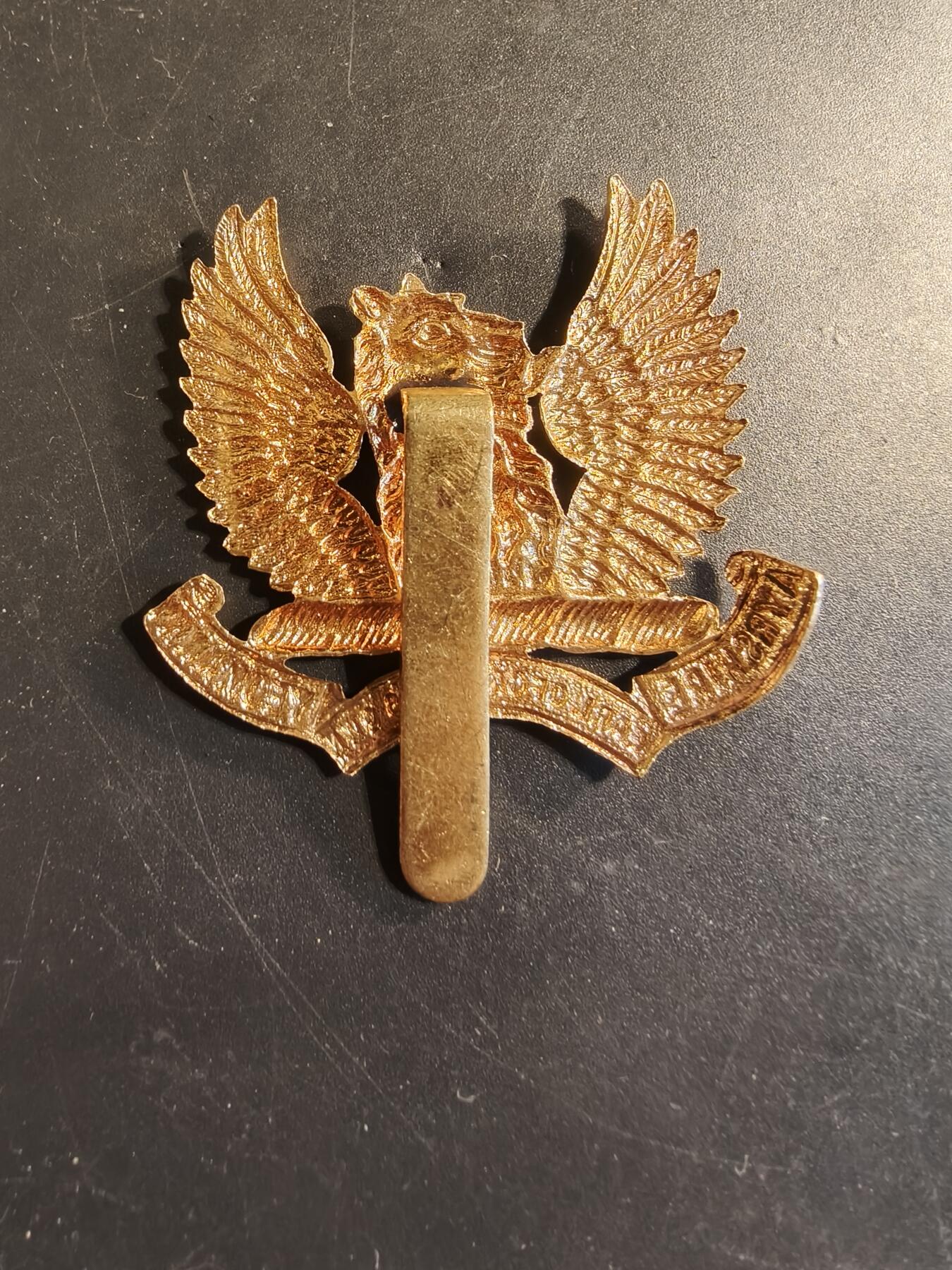 老王徽章第174期 英国艾尔郡（卡里克伯爵专属）义勇骑兵团帽徽     一战时期