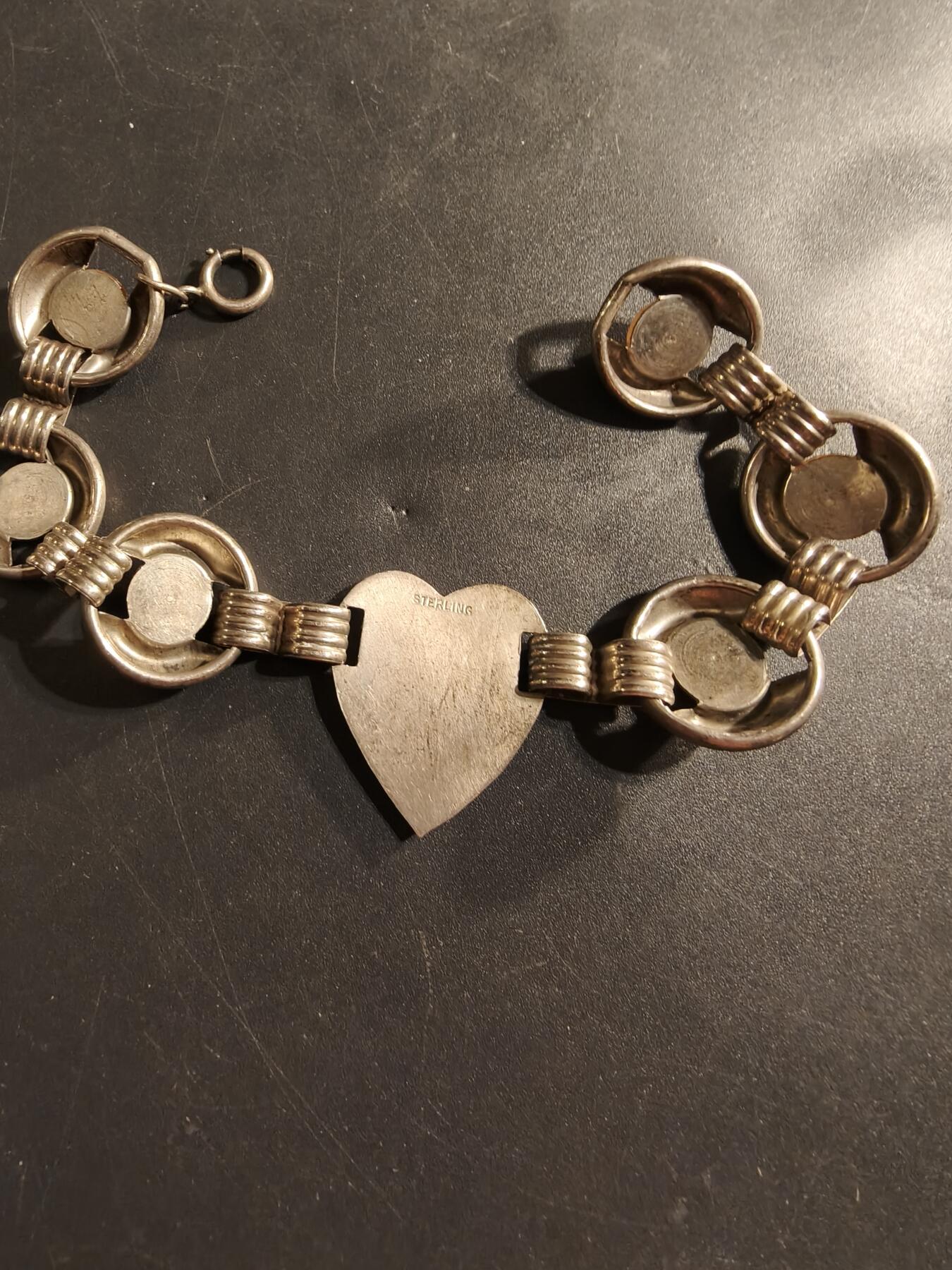 老王徽章第174期 美国陆军二战银手链     925银     重量17.3g    长度20cm