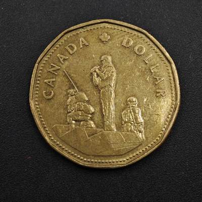 【淘币小摊】实时拍第八百四十一拍   散币批量币场   满百包邮可预留二周 每周一统一发货   - 加拿大1995年1元纪念币