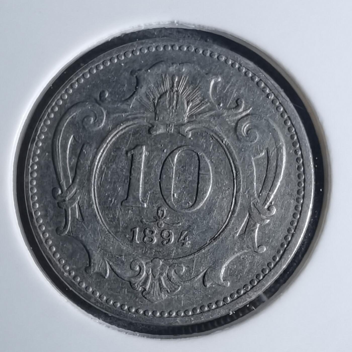 沼泽如烟--第953场 奥地利1894年10赫勒