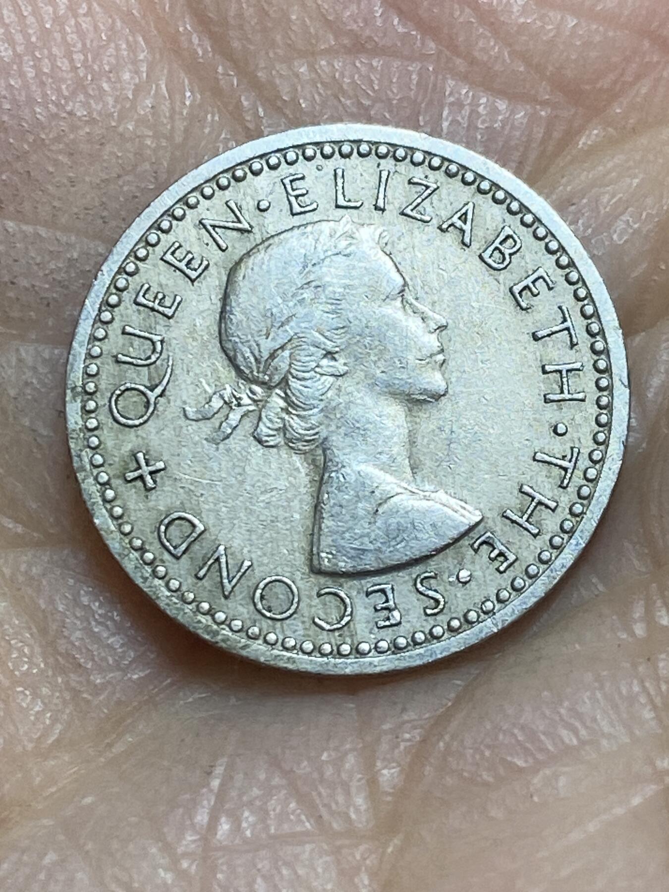 2026年第三场(总第一百七十二场）外国好品散币场(免佣金) 罗德西亚和尼亚萨兰1956年3便士(伊丽莎白二世青年桂冠)