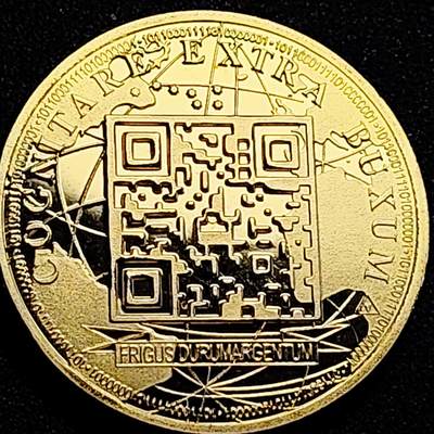 泉币菌-第162场- 新年第五场 精品福利场 - 不知纪念什么 比特币？纪念品 40mm×3mm