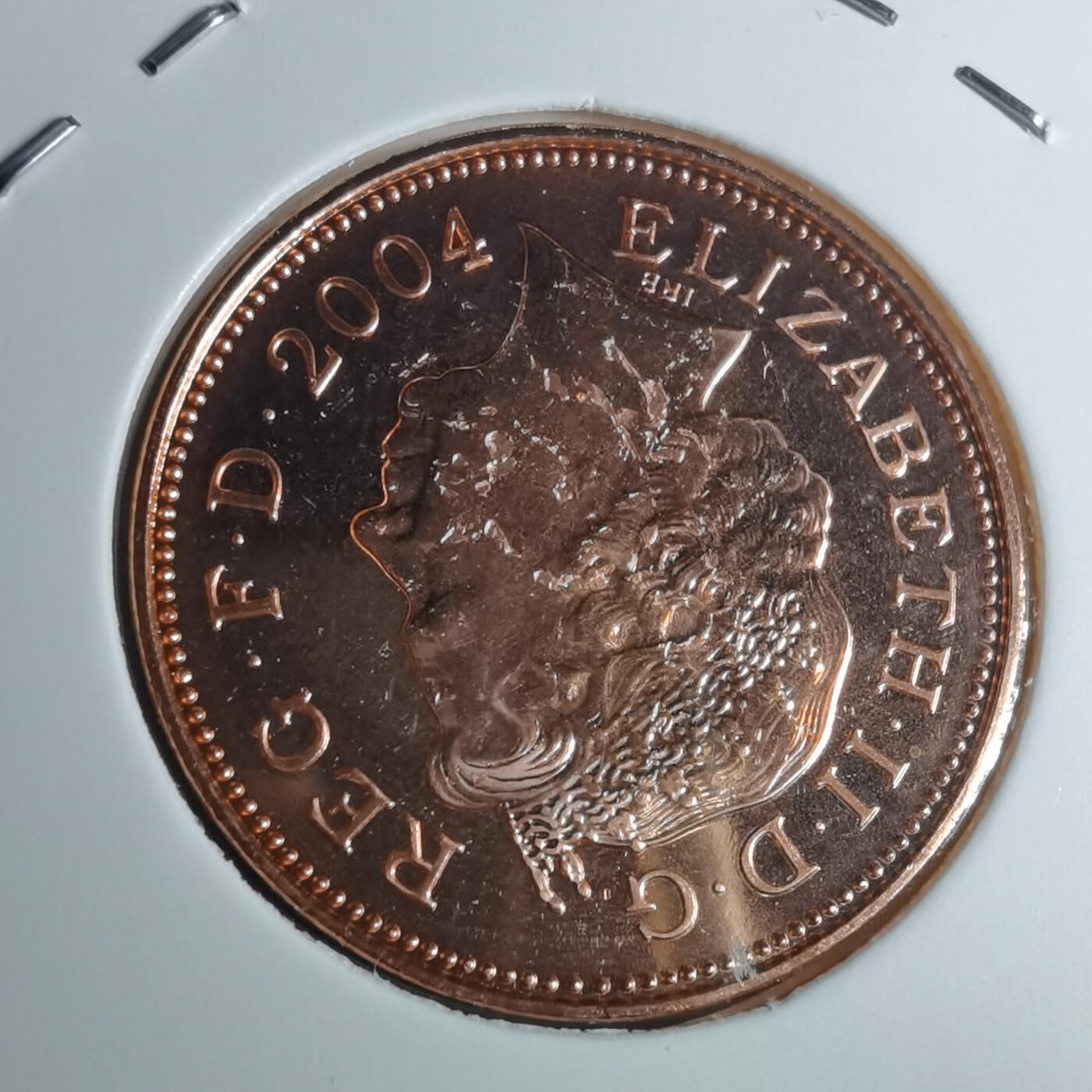 沼泽如烟--第953场 英国2004年2便士