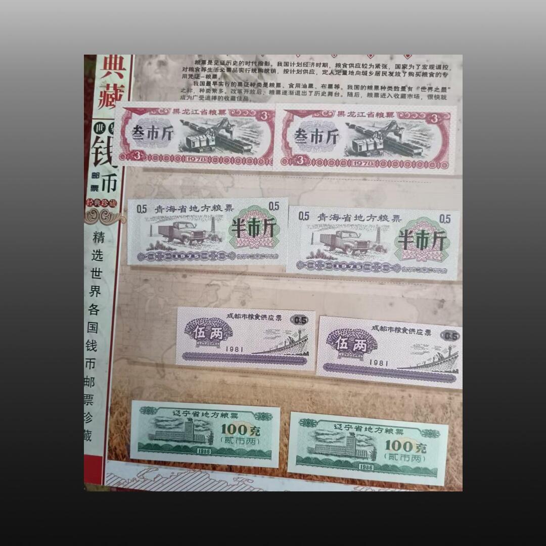 安欣票证程曦专场 地方粮票三十张，山水画