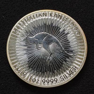 【全场包邮】纯粹捡漏拍493场 - 澳大利亚2019年1元袋鼠1盎司999纯银币【40.5毫米31.1克，纯银价约560元（按18元银价折算）】