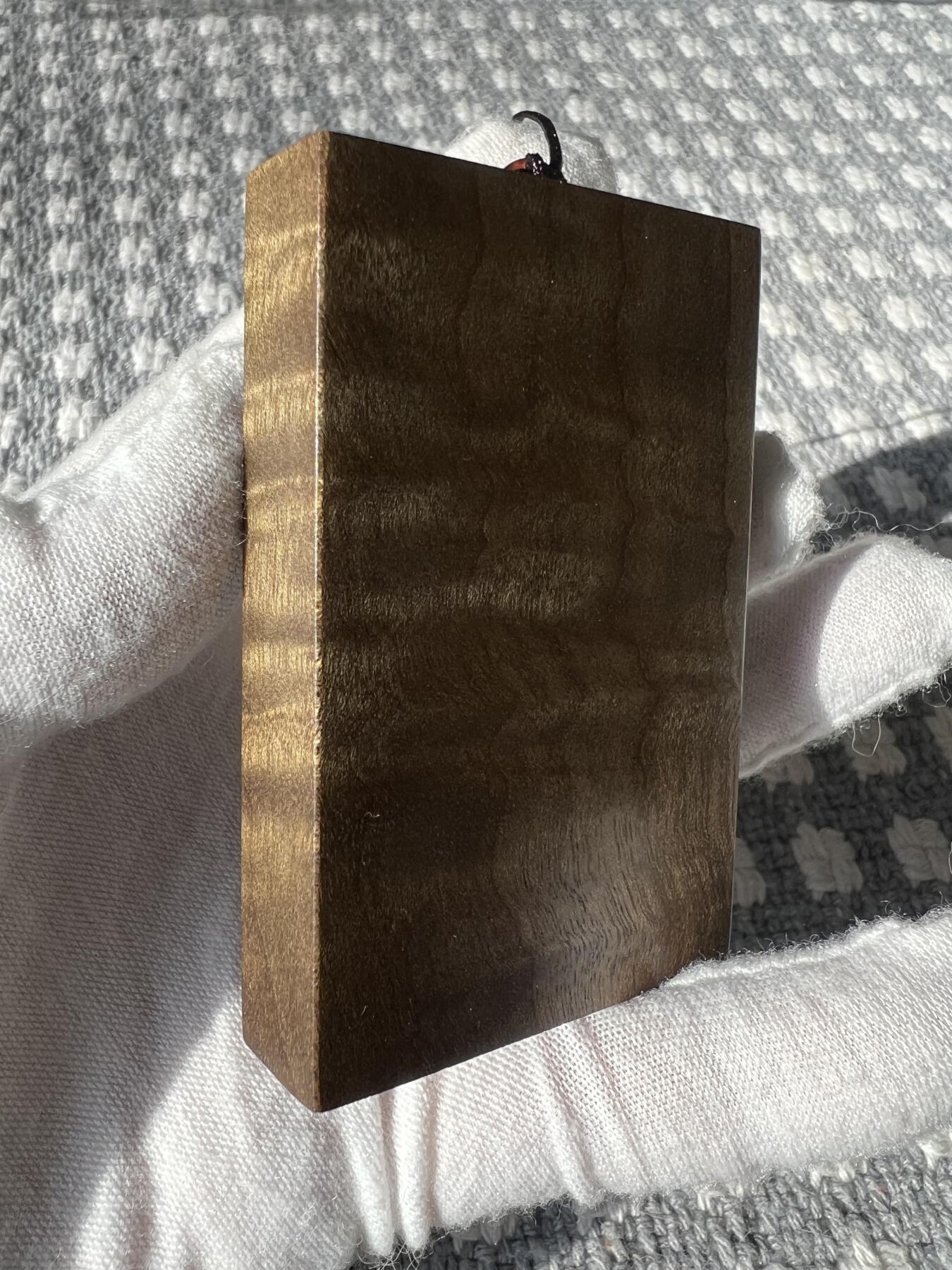 零元拍：627-NO.30金丝楠平安无事牌，香喷喷的小金砖，金光闪闪，72/48.5/12.5MM