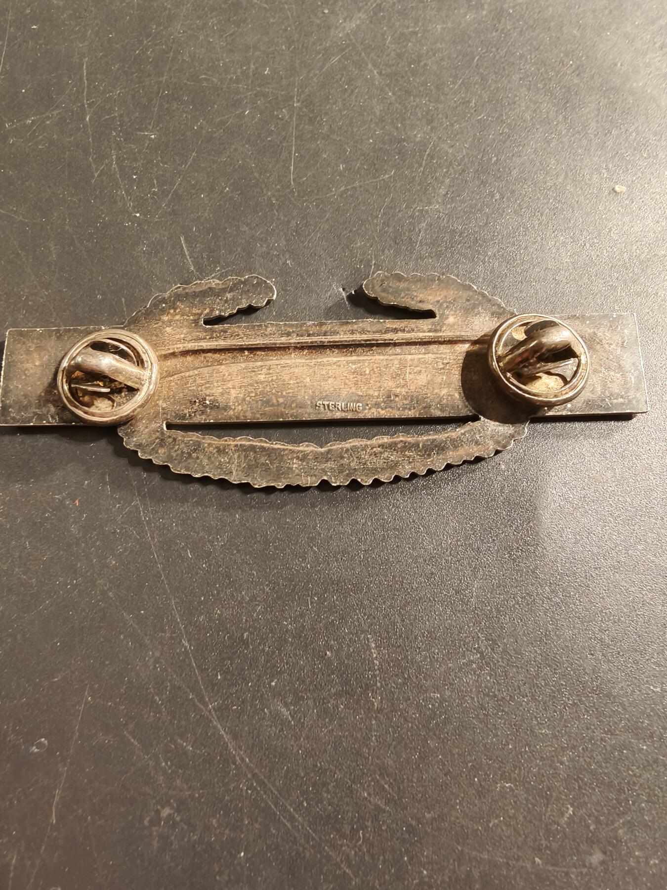 老王徽章第174期 美国战斗步兵技能章    925银质珐琅   18.3g