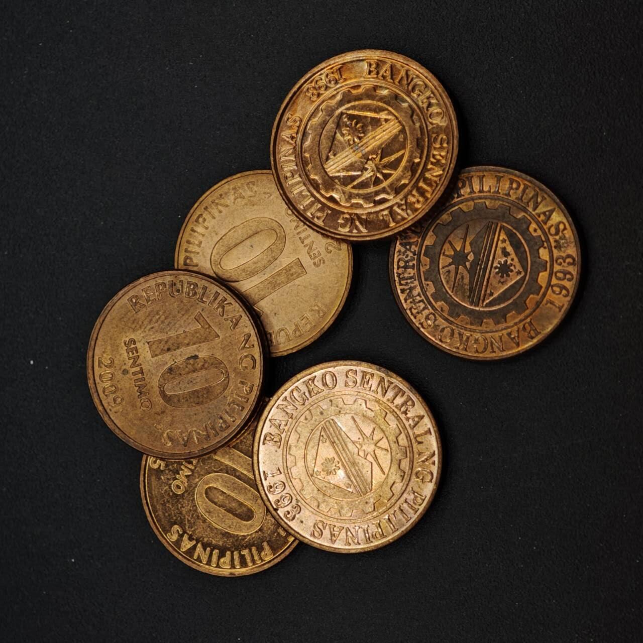 【淘币小摊】实时拍第八百四十一拍   散币批量币场   满百包邮可预留二周 每周一统一发货   菲律宾10分6枚