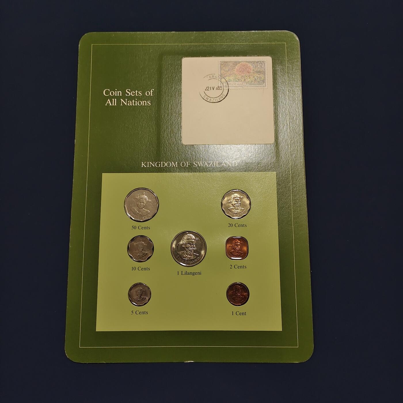 【全场包邮】纯粹捡漏拍492场【封装套币专场】-注意佣金 【富兰克林·世界各国硬币系列邮币卡】斯威士兰王国