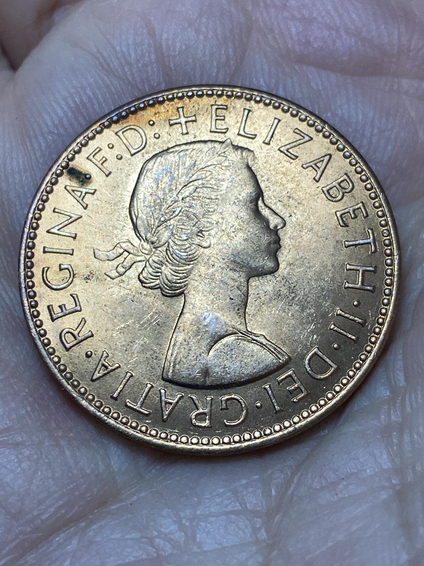 2026年第三场(总第一百七十二场）外国好品散币场(免佣金) 原光好品–英国🇬🇧1967年半便士(伊丽莎白二世青年桂冠第二版，普制币关门年)