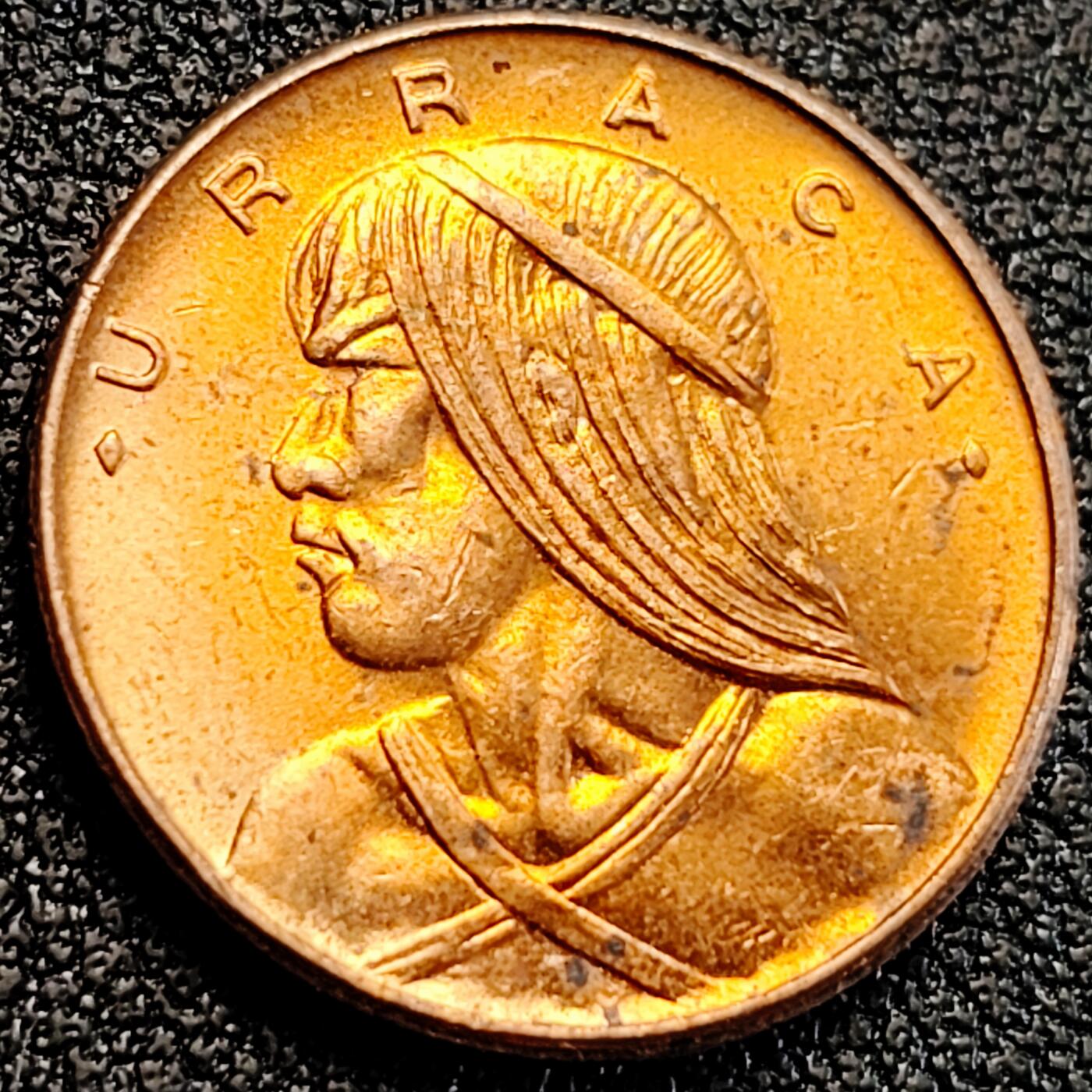 泉币菌-第163场-新年第六场 精品福利场 铜光美品 巴拿马1分 印第安人酋长 青铜19mm