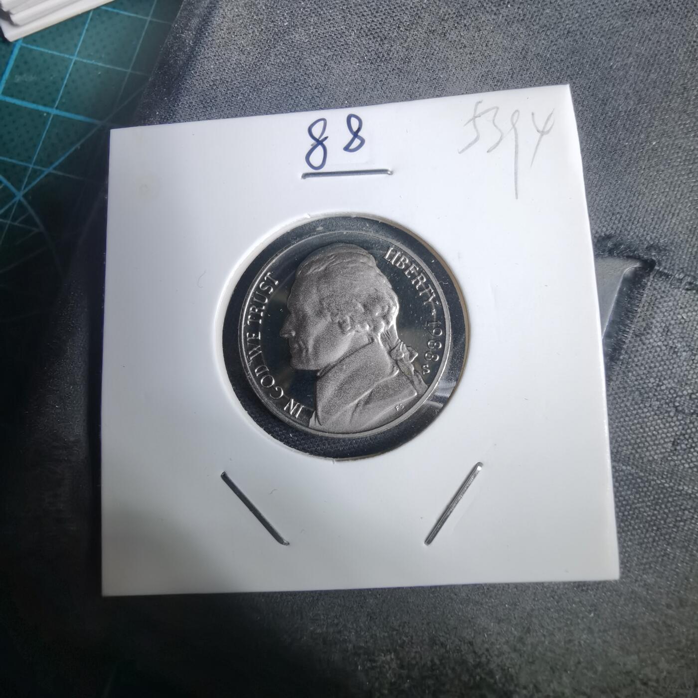 沼泽如烟--第953场 美国1988年五分精制币