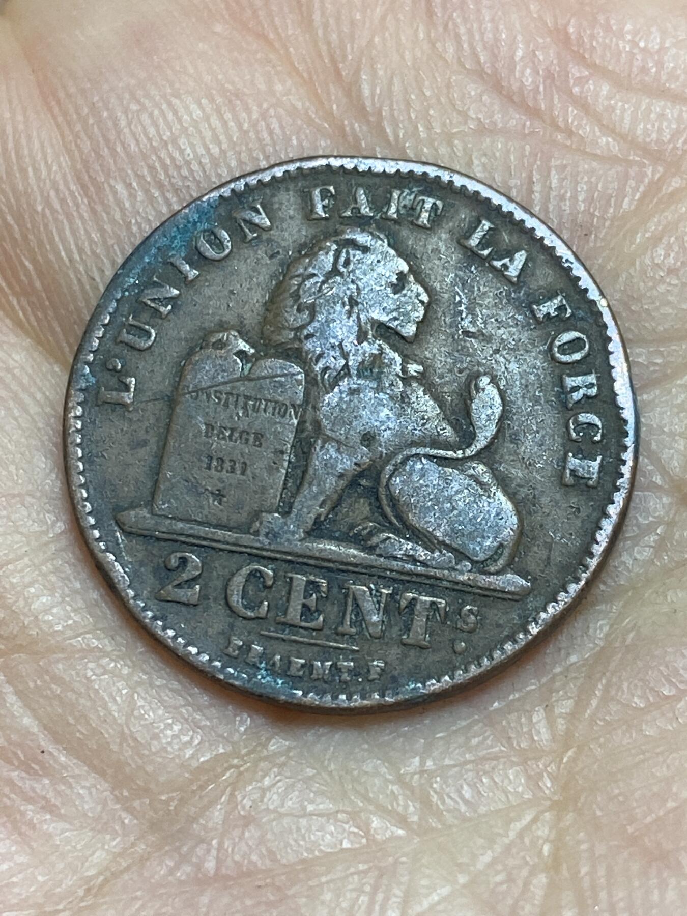 2026年第三场(总第一百七十二场）外国好品散币场(免佣金) 比利时🇧🇪1902年2分(利奥波德二世时期，法语版)