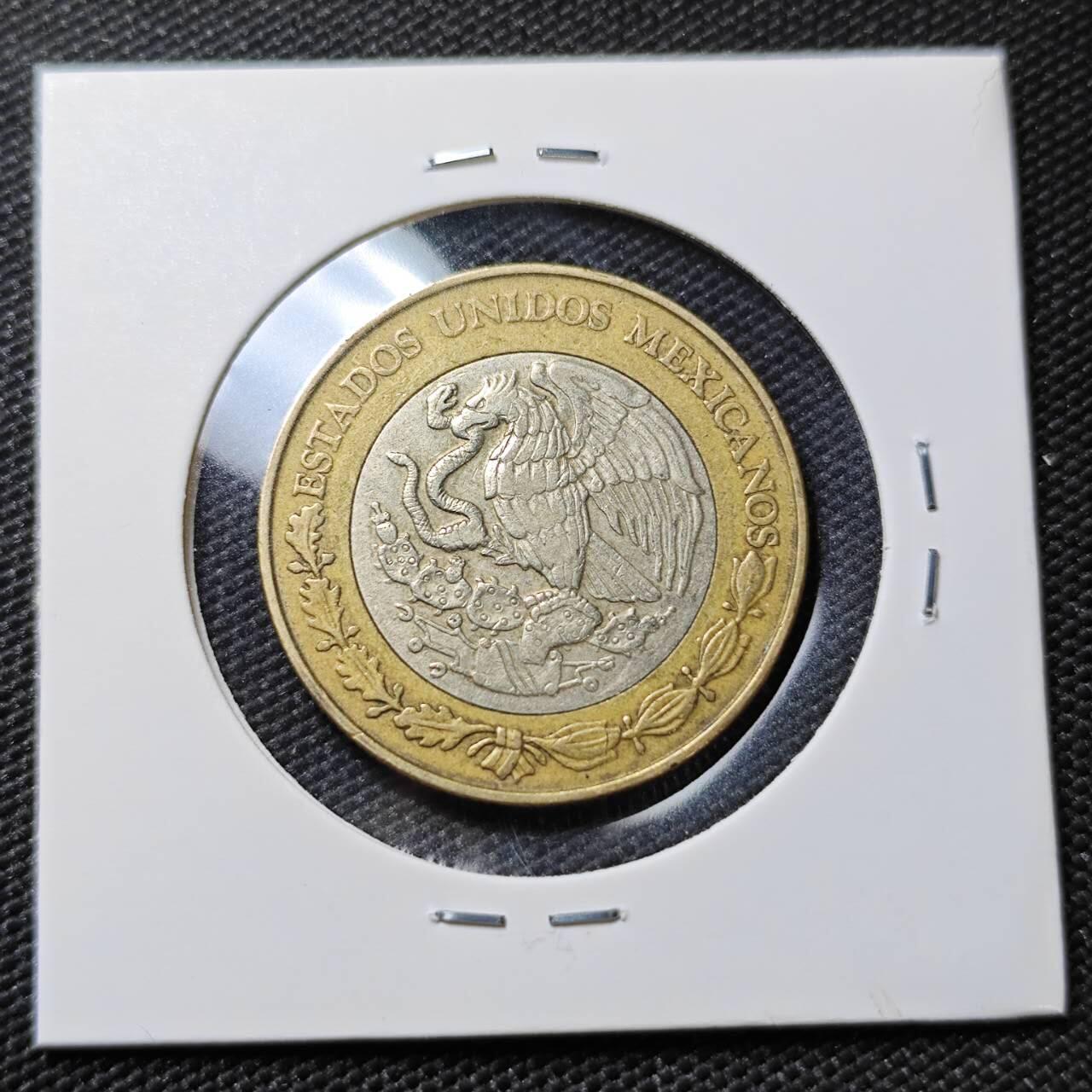 KK钱币收藏小铺  第386期  2月预留时间 周末发货  墨西哥10比索双色币