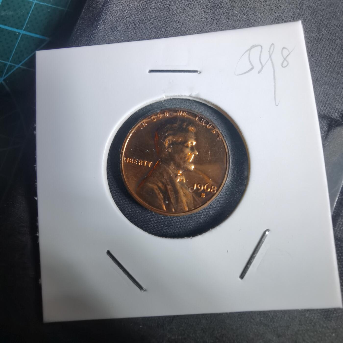 沼泽如烟--第953场 美国1968年一分精制币